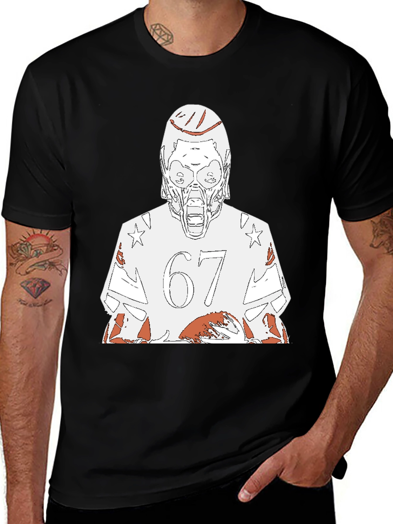 Zombie Football Player T-Shirt