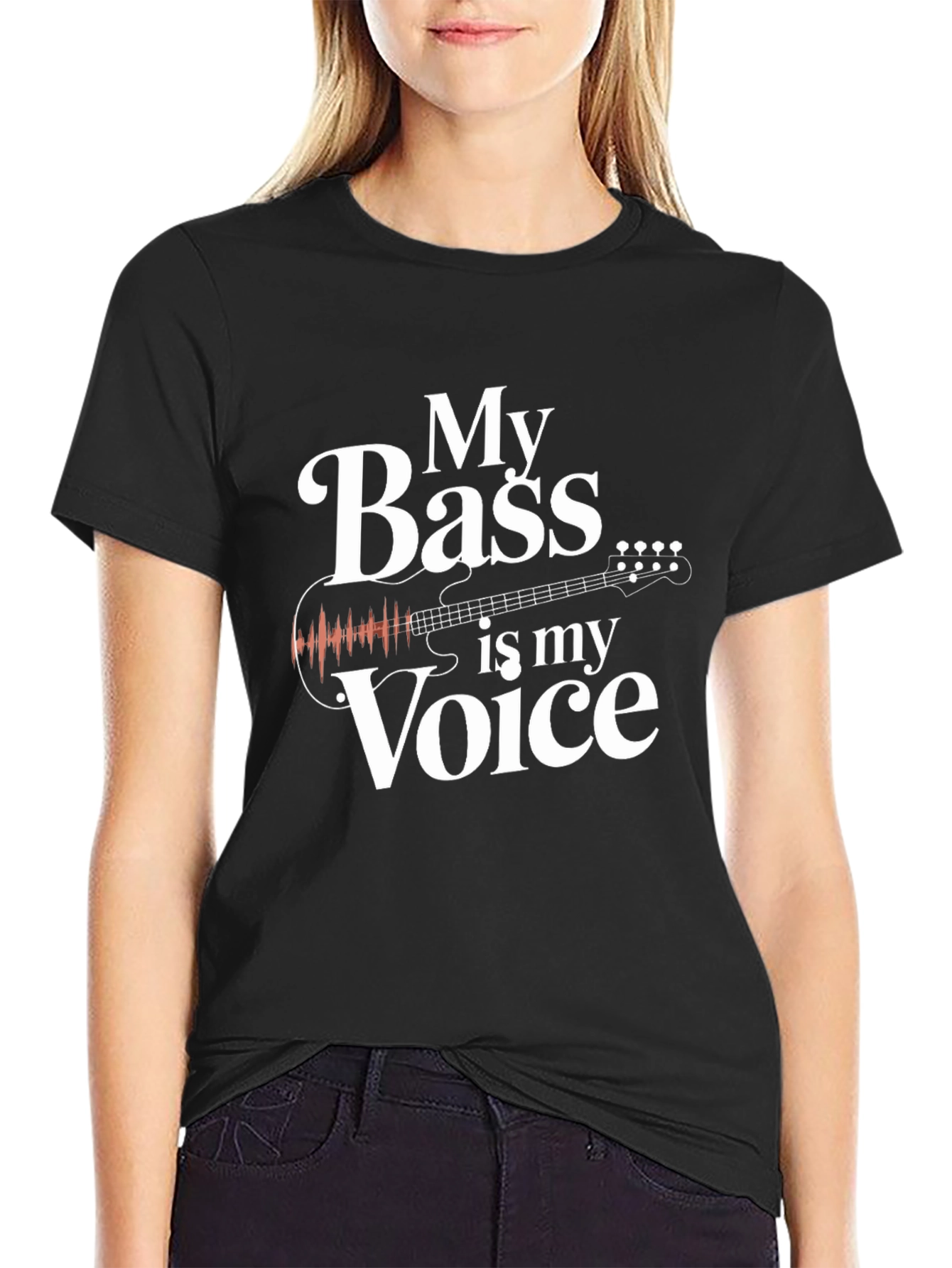 Bass Guitar T-Shirt - My Bass is My Voice