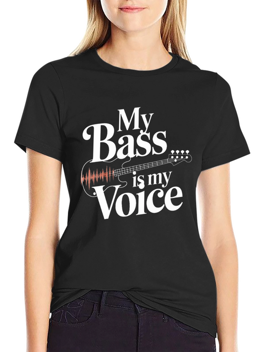 Bass Guitar T-Shirt - My Bass is My Voice