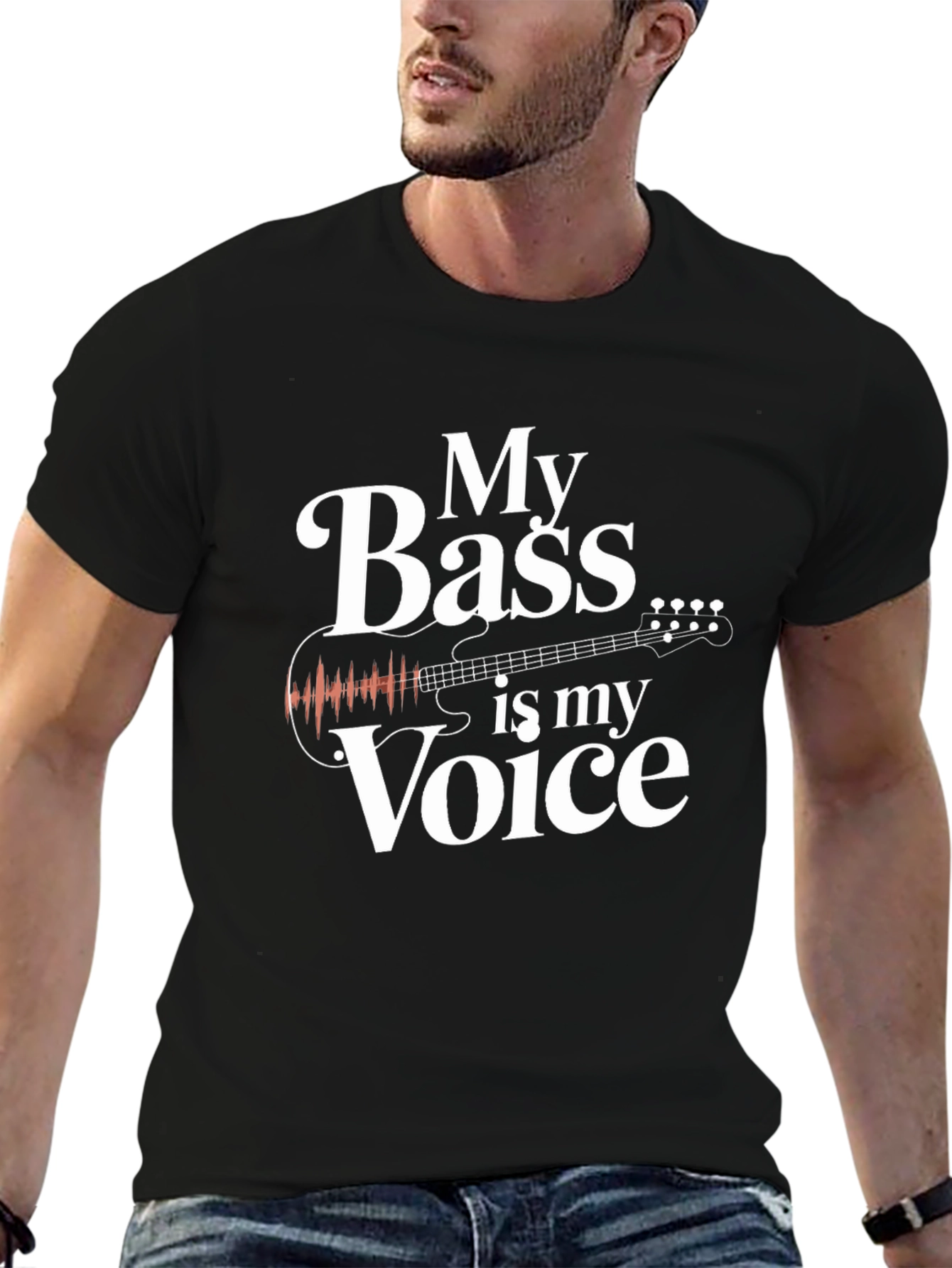 Bass Guitar T-Shirt - My Bass is My Voice