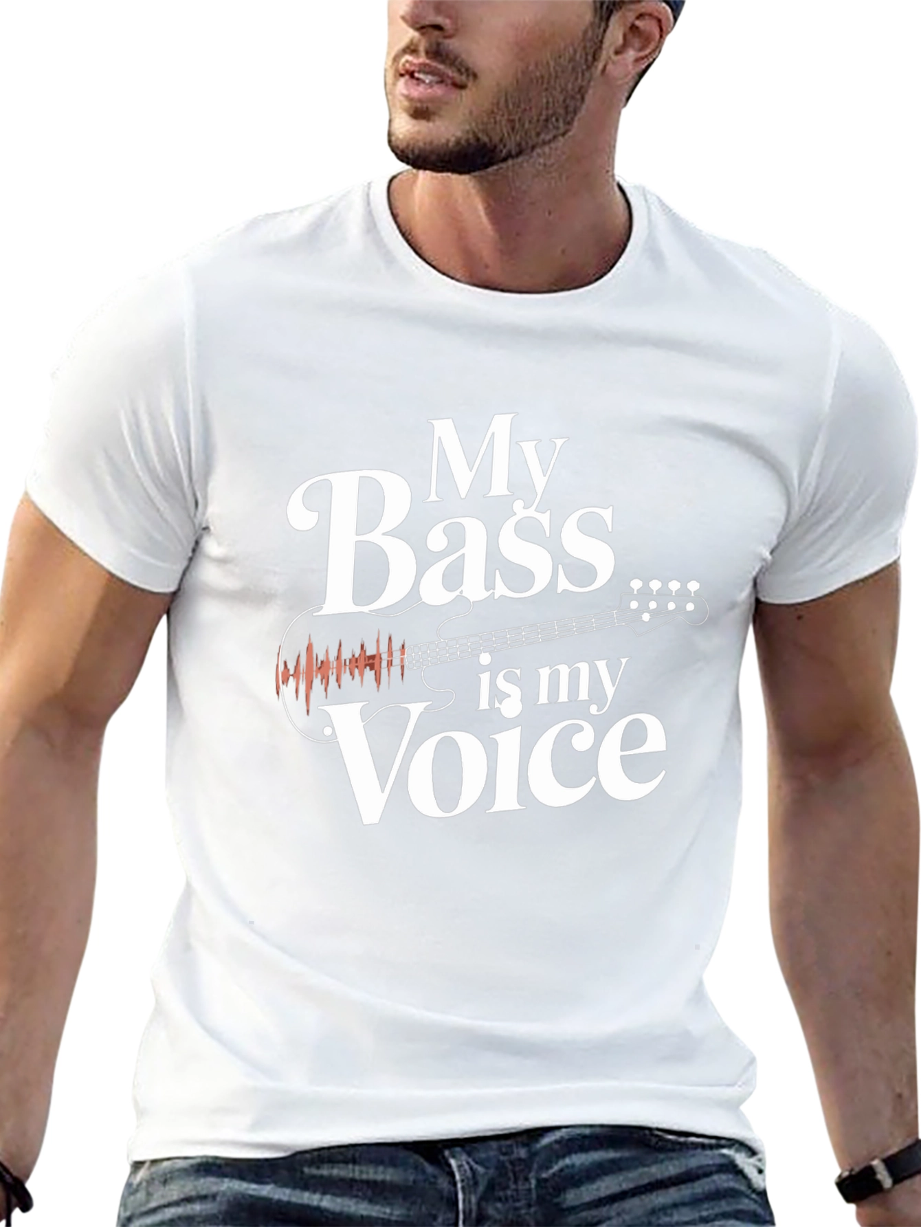 Bass Guitar T-Shirt - My Bass is My Voice