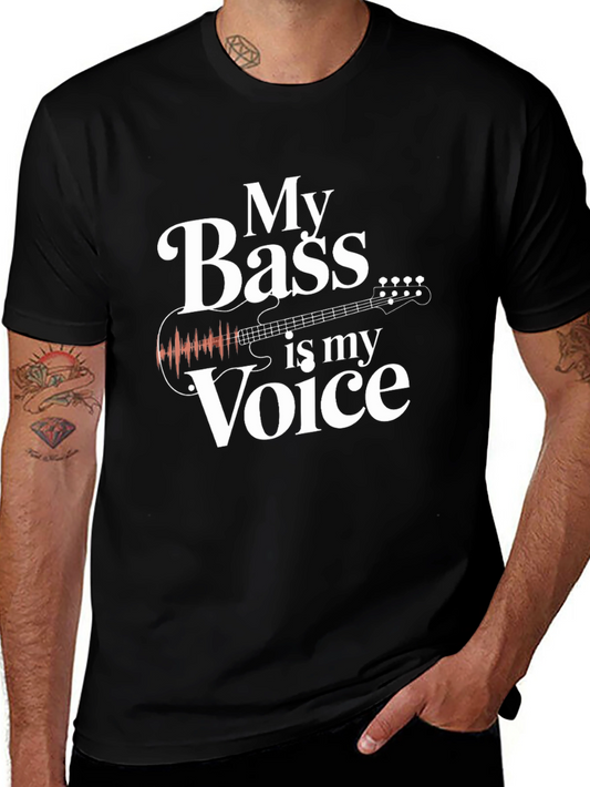 Bass Guitar T-Shirt - My Bass is My Voice