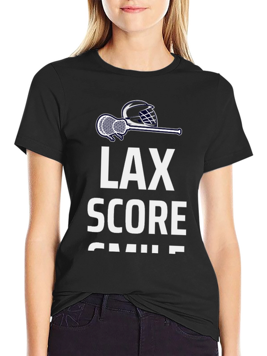LAX Score Smile T-Shirt - Lacrosse Tee