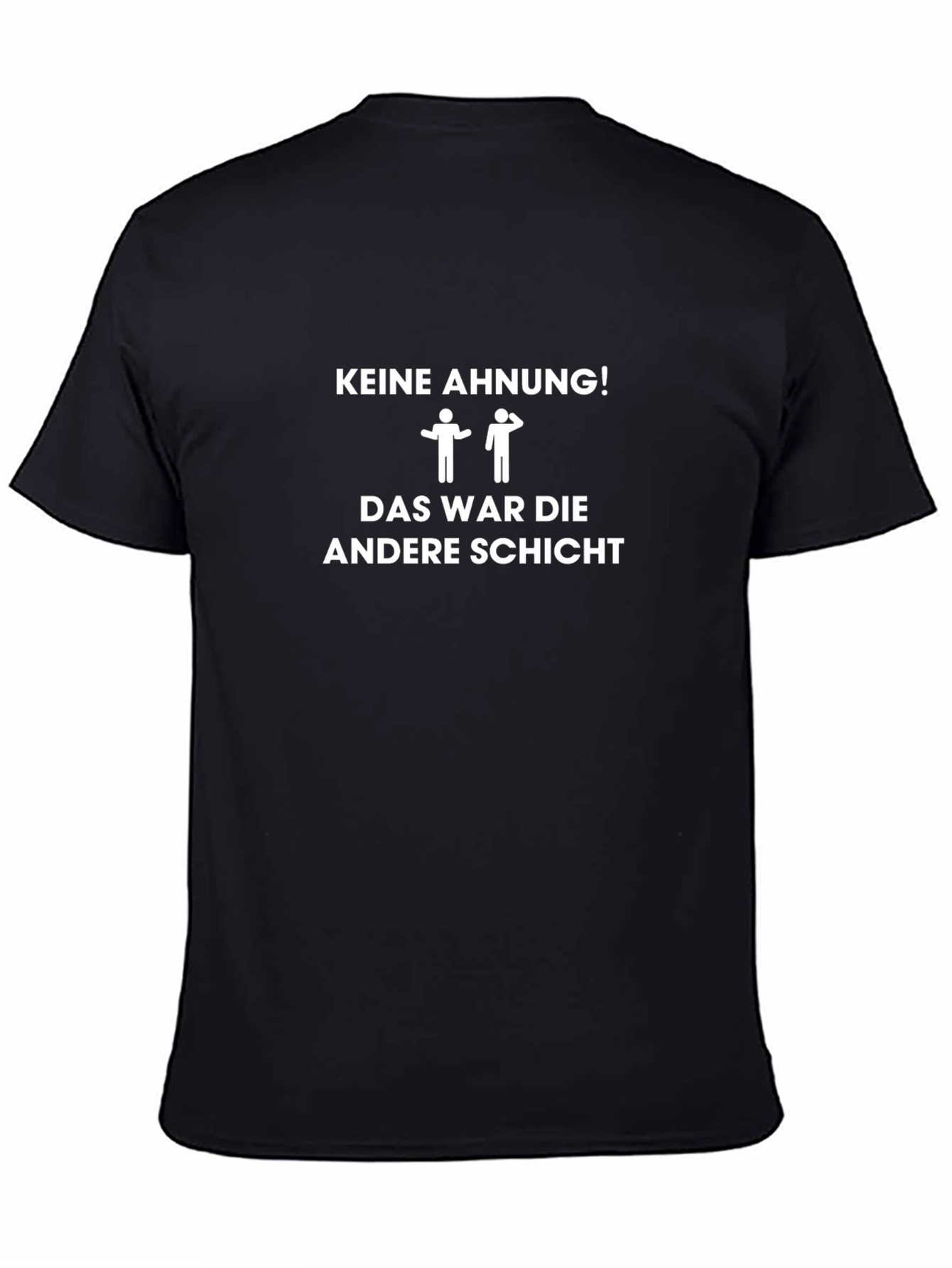 Keine Ahnung Mens Black T-Shirt