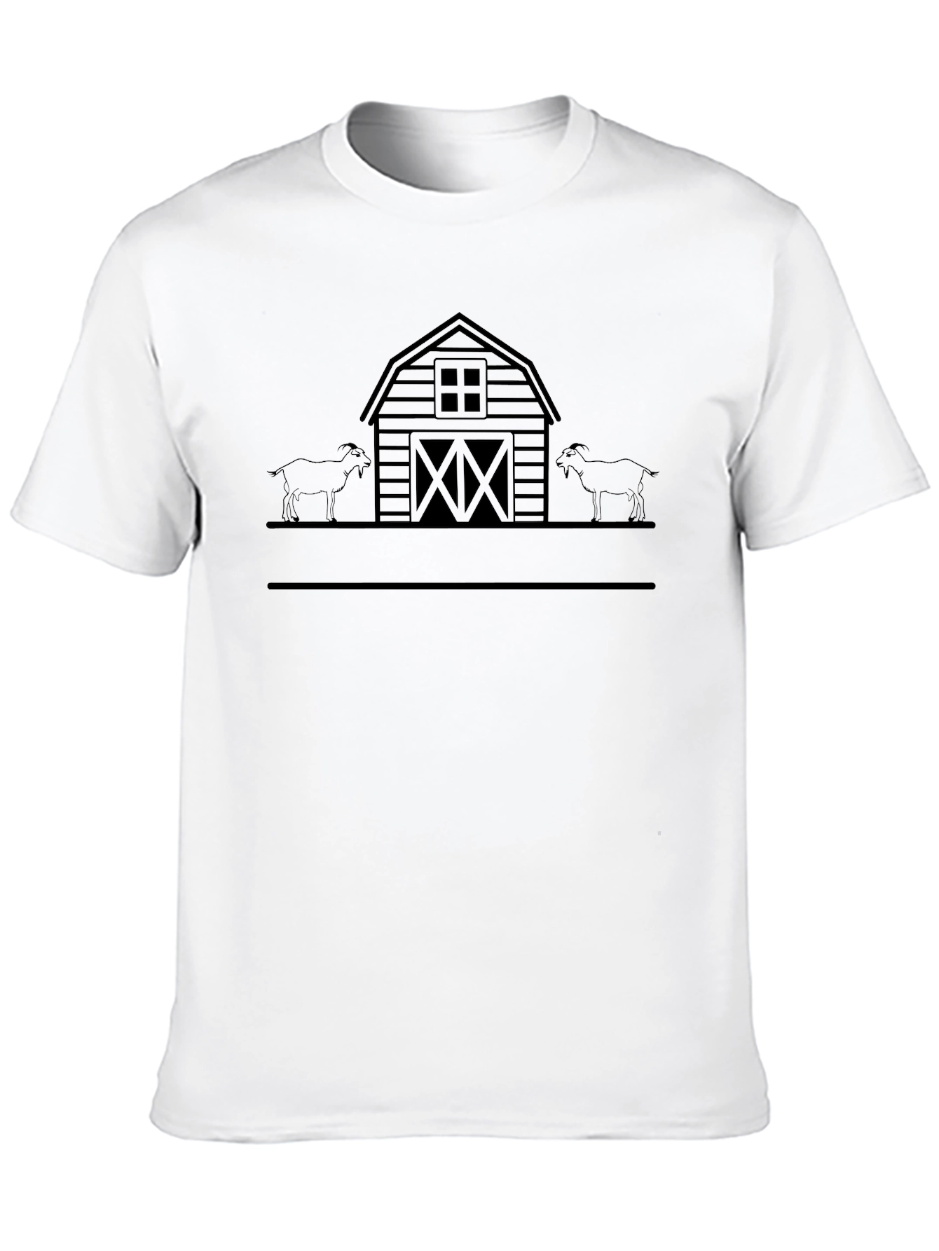 Goat Barn Silhouette T-Shirt - Unisex Design