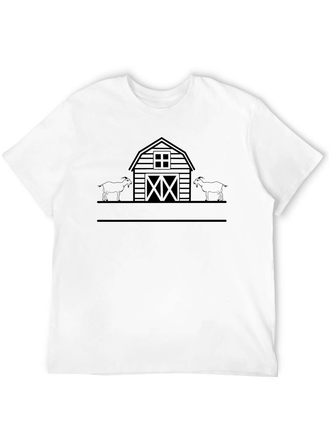 Goat Barn Silhouette T-Shirt - Unisex Design