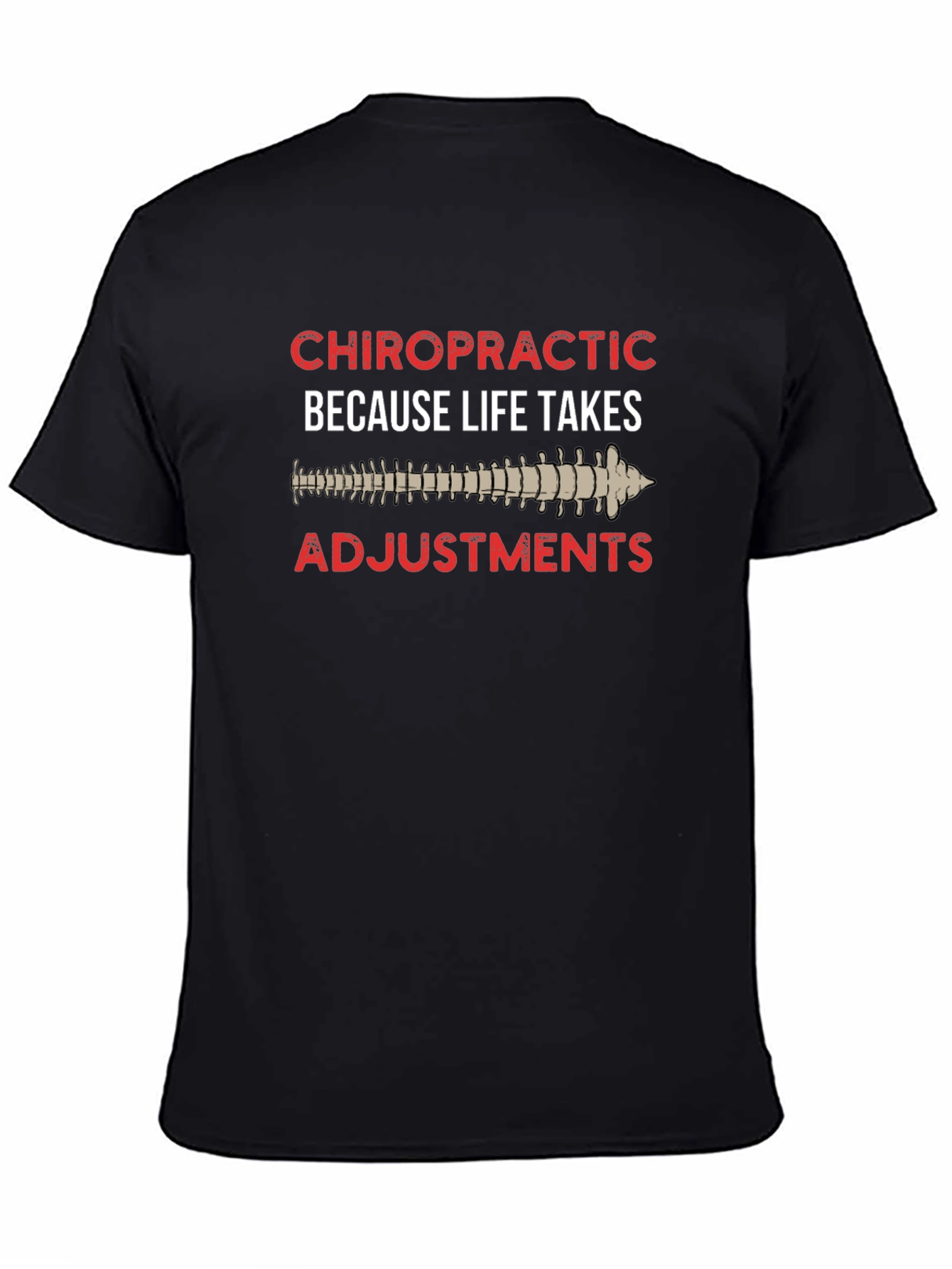 Chiropractic Adjustment Black T-Shirt