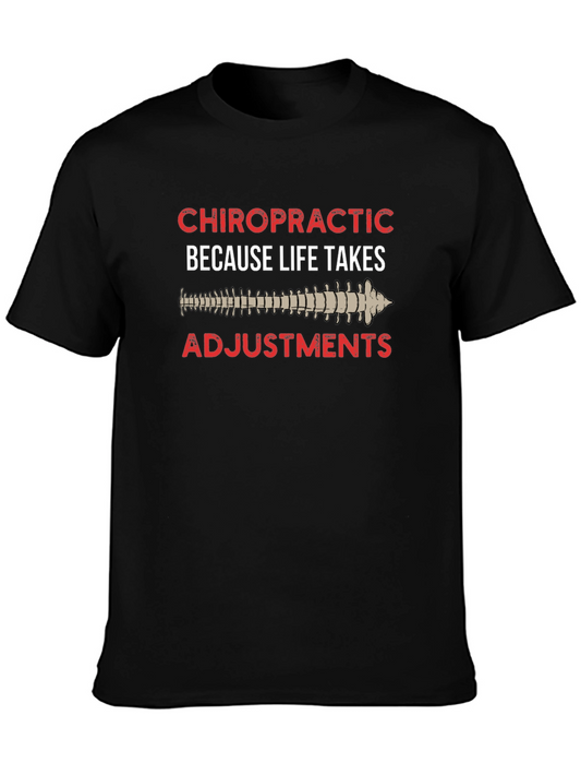 Chiropractic Adjustment Black T-Shirt