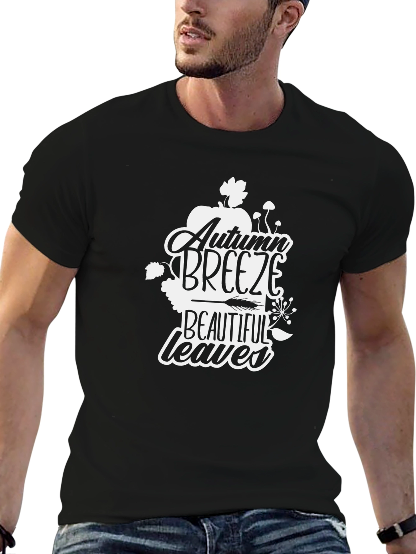 Autumn Breeze Graphic T-Shirt - Seasonal Style