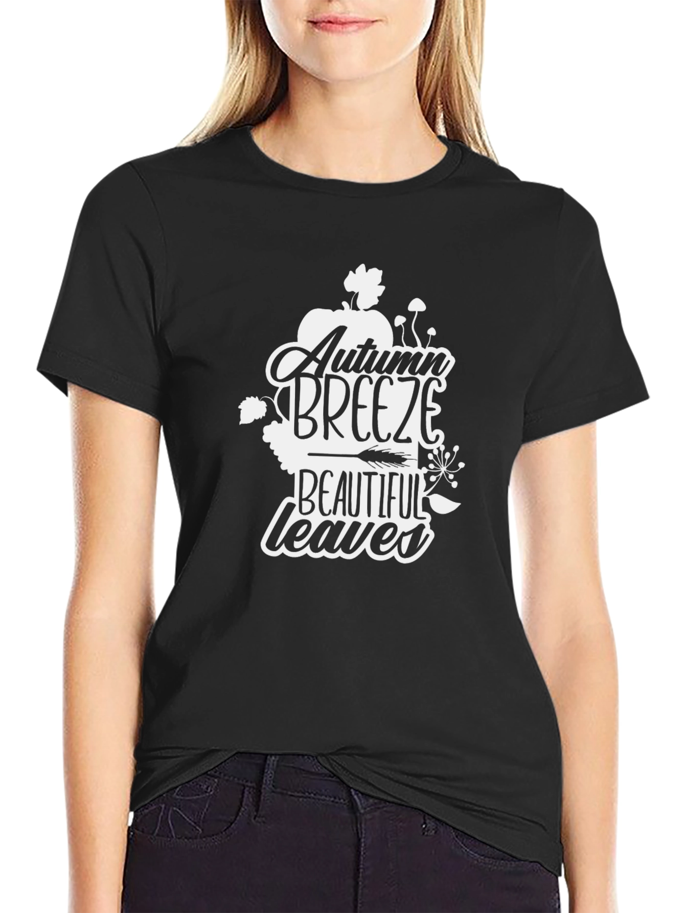 Autumn Breeze Graphic T-Shirt - Seasonal Style