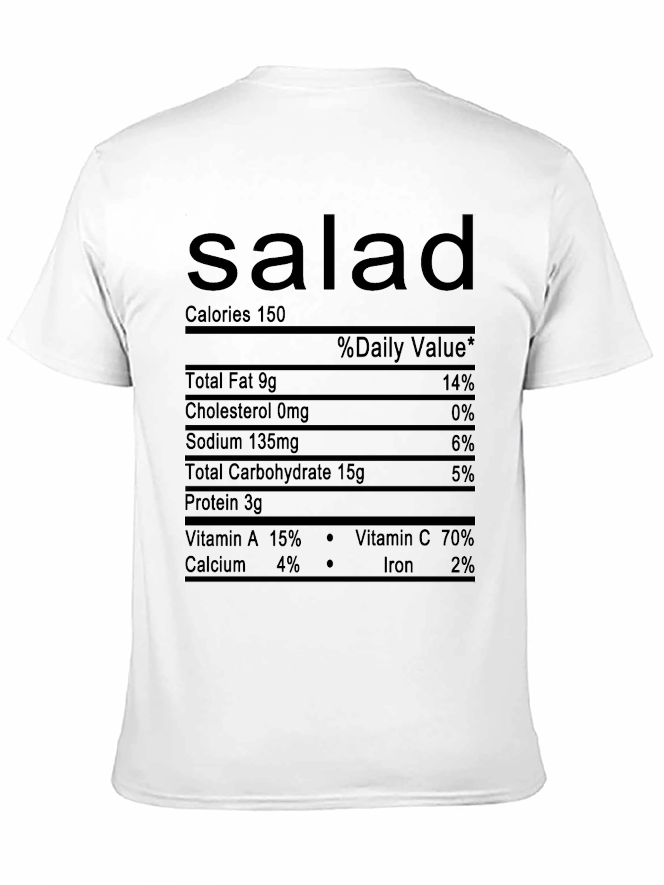 Nutritional Facts: Salad T-Shirt