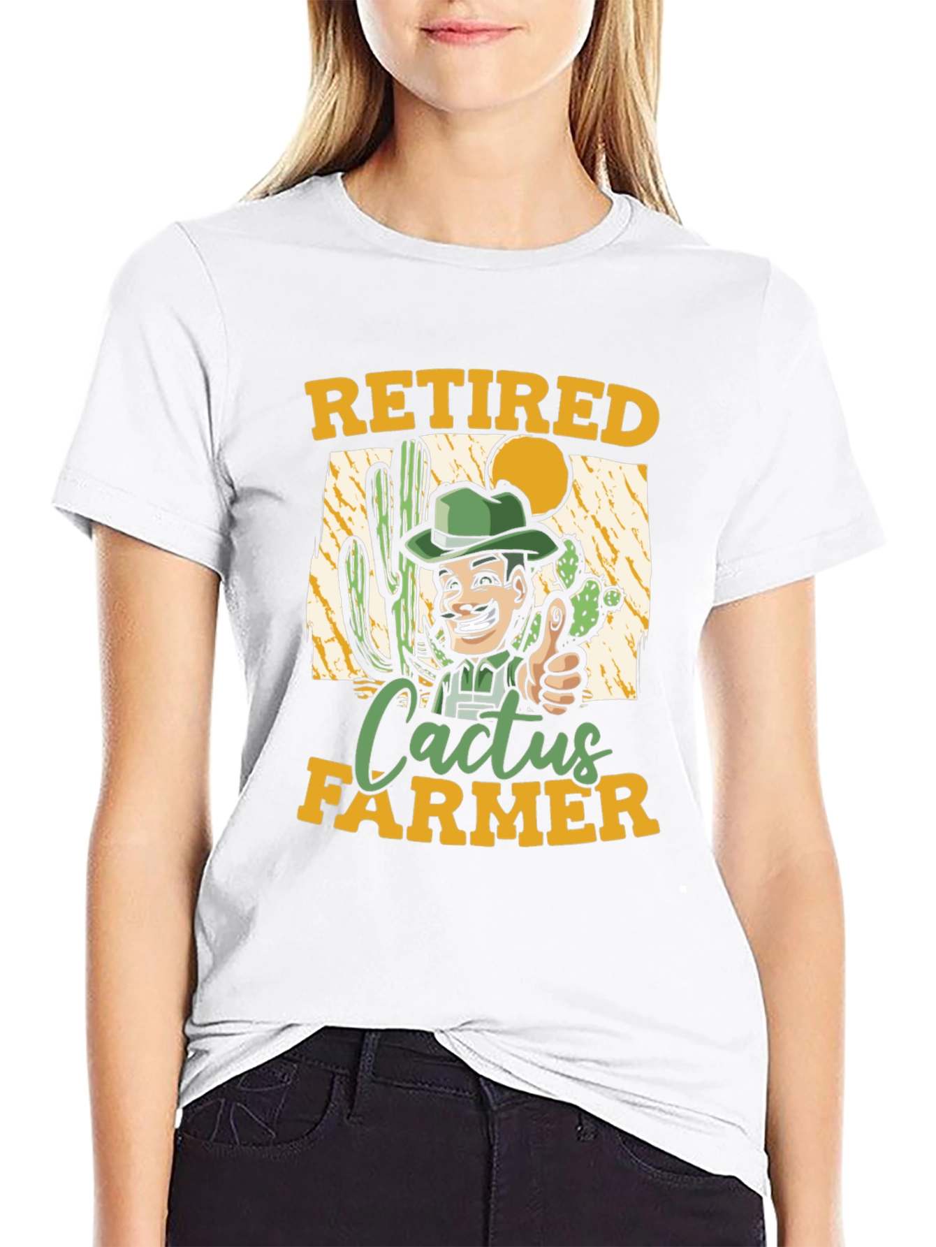 Retired Cactus Farmer Graphic T-Shirt
