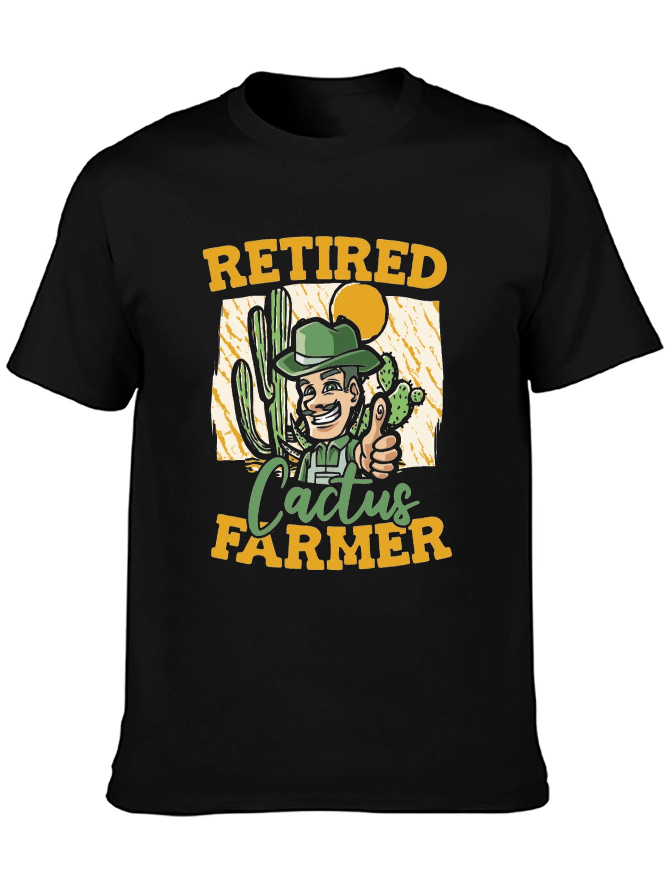 Retired Cactus Farmer Graphic T-Shirt