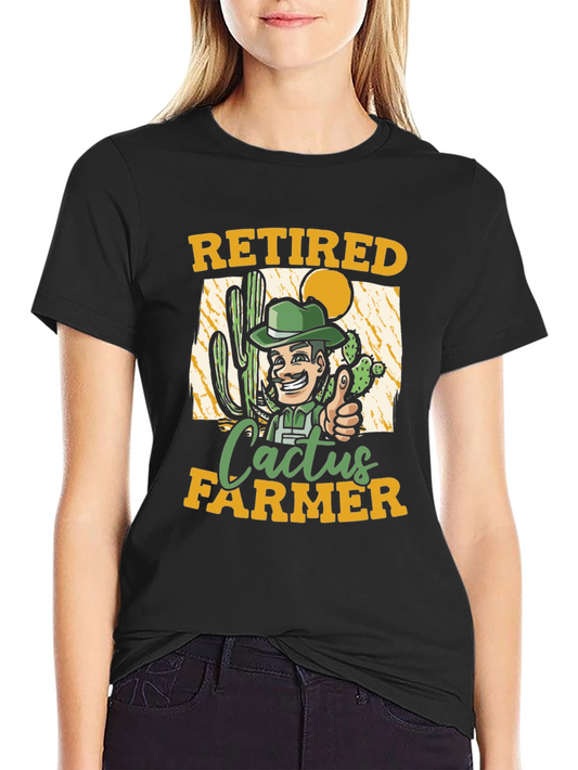 Retired Cactus Farmer Graphic T-Shirt
