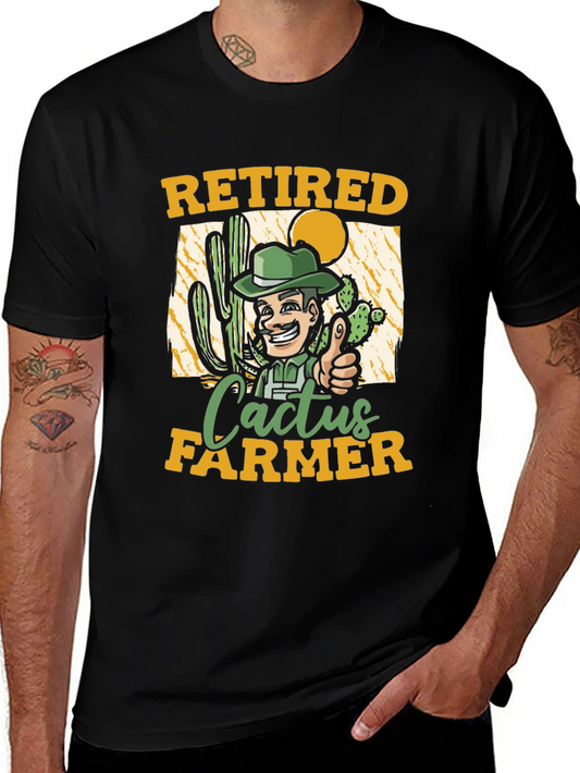 Retired Cactus Farmer Graphic T-Shirt