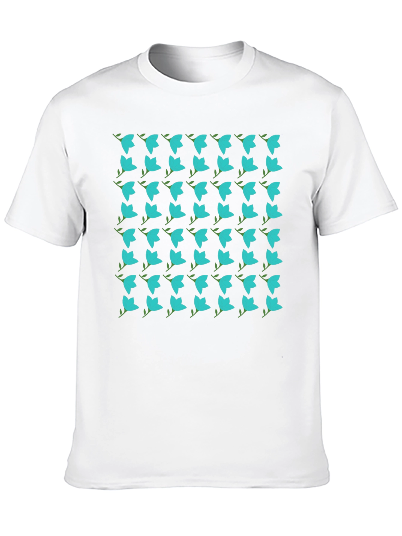 Floral Pattern Black T-Shirt - Trendy Casual Wear