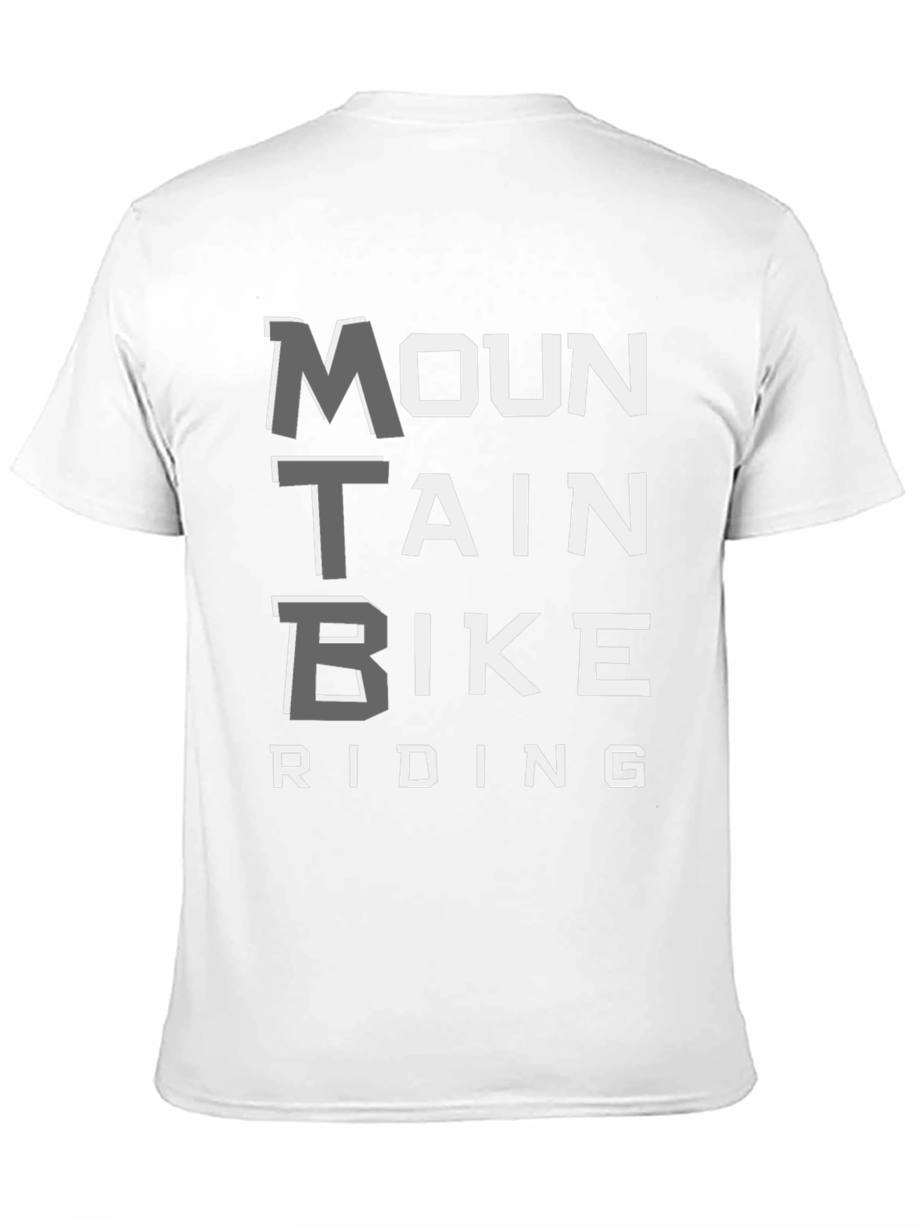 MTB Mountain Bike Riding Graphic Tee - Black