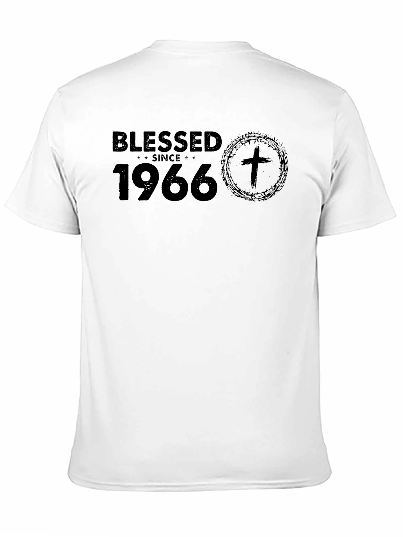 Blessed Since 1966 Black Graphic Tee