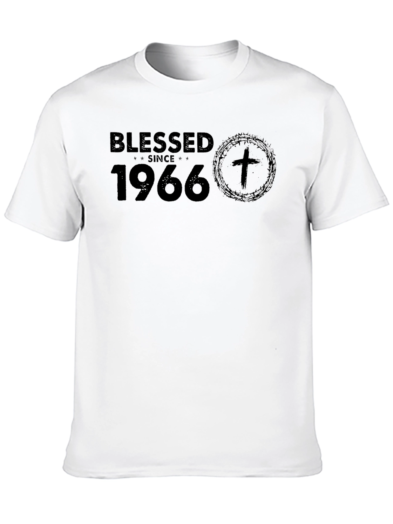 Blessed Since 1966 Black Graphic Tee