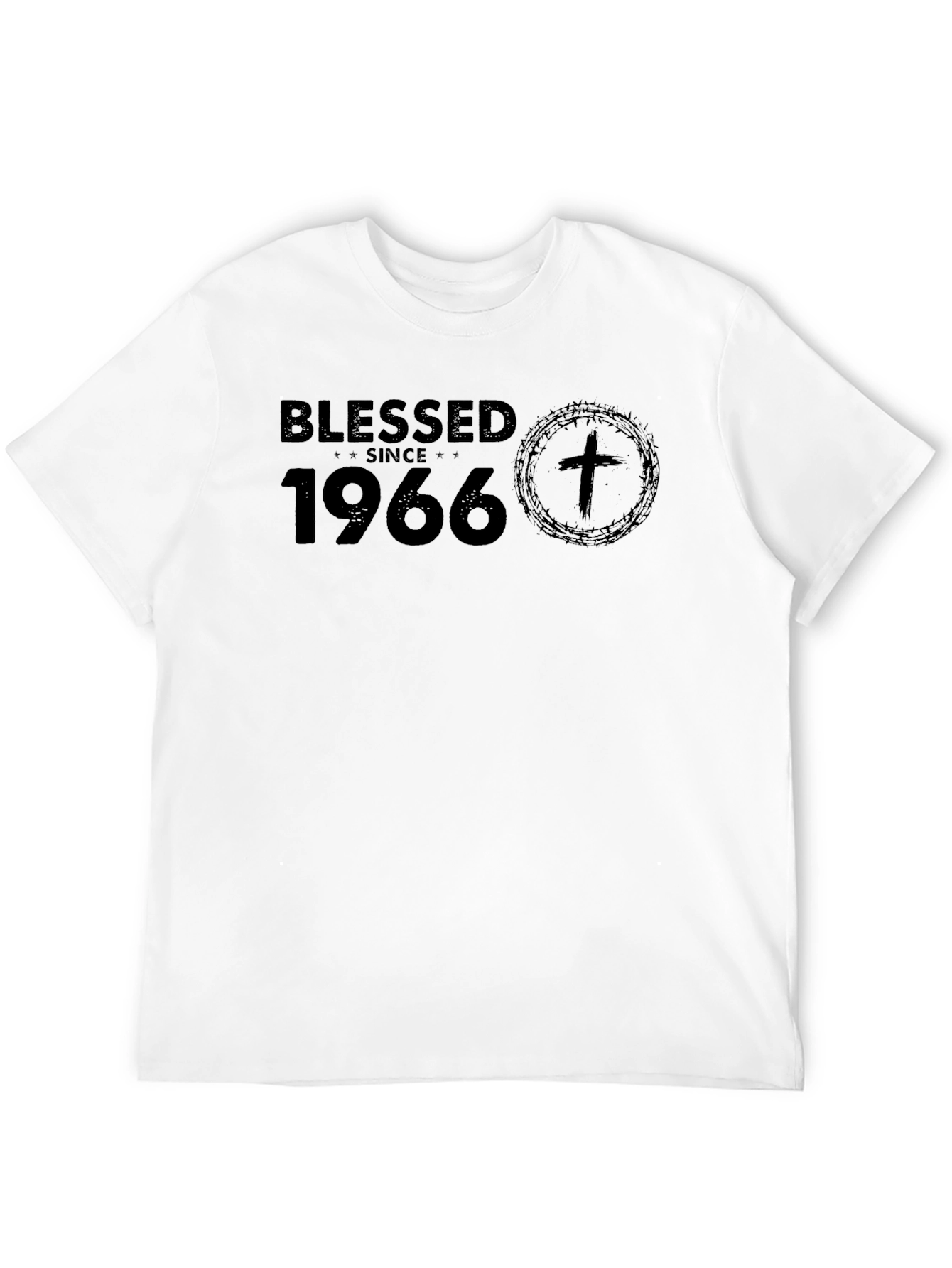 Blessed Since 1966 Black Graphic Tee
