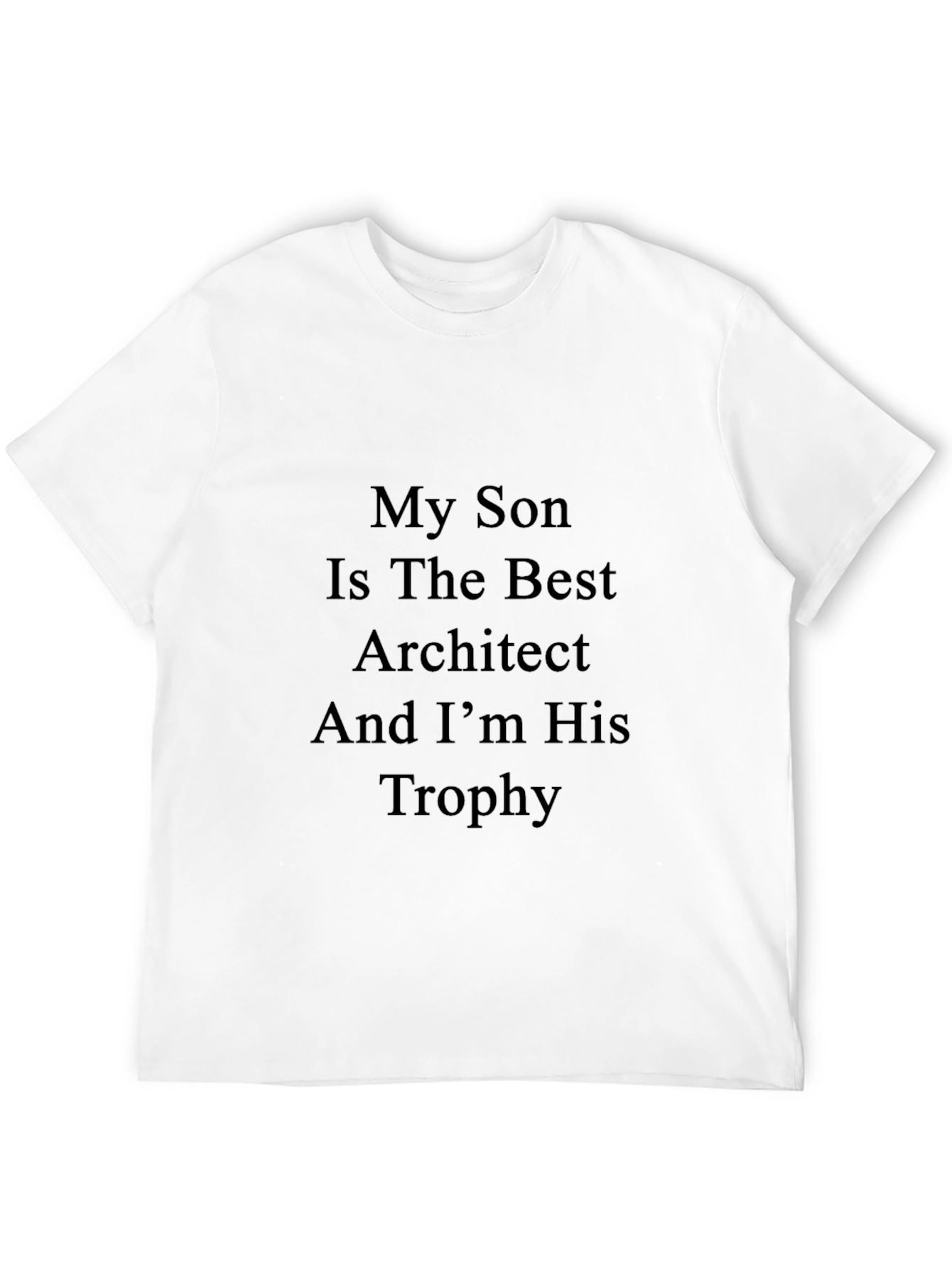Best Architect Son Trophy Graphic Tee