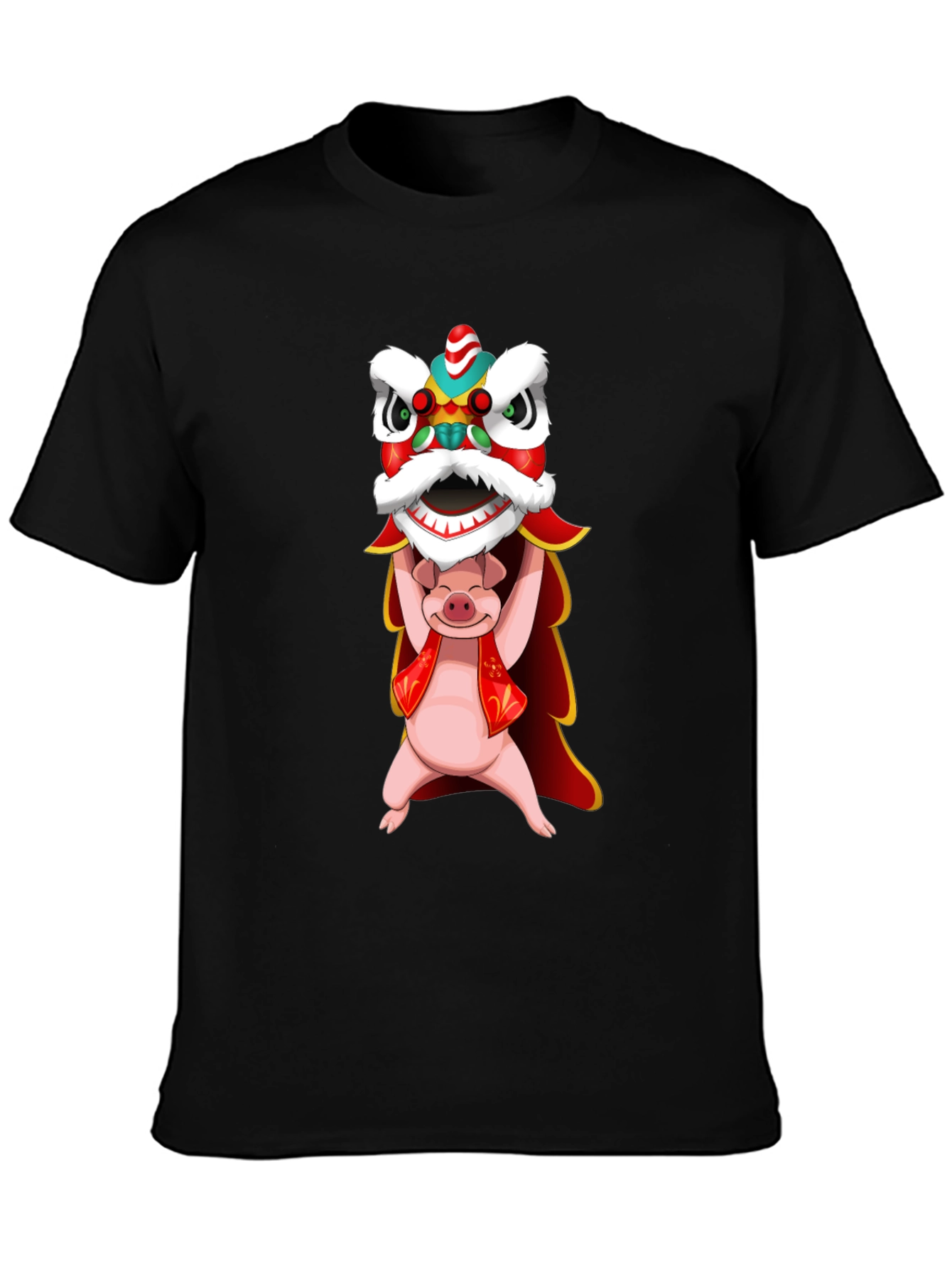 Pig Chinese Lion Dance T-Shirt