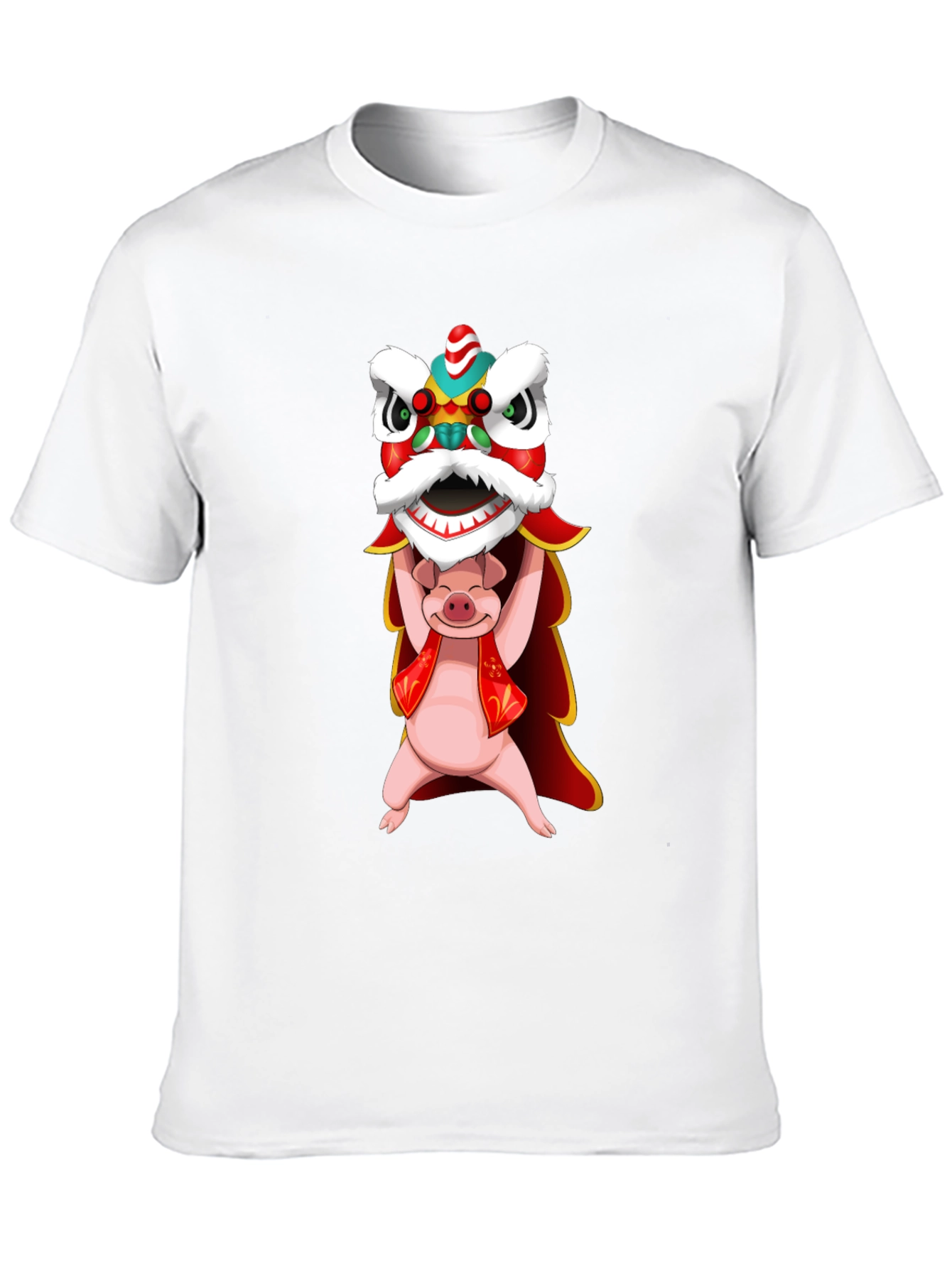 Pig Chinese Lion Dance T-Shirt