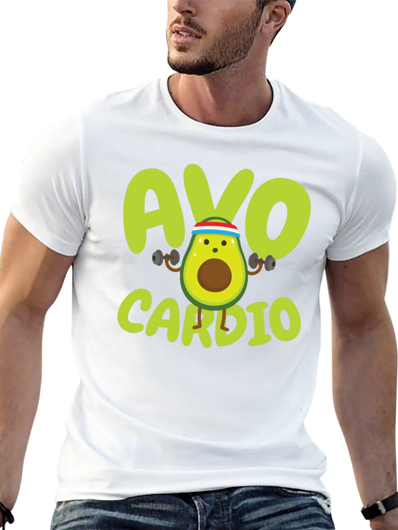Avo Cardio T-Shirt - Workout Avocado Tee
