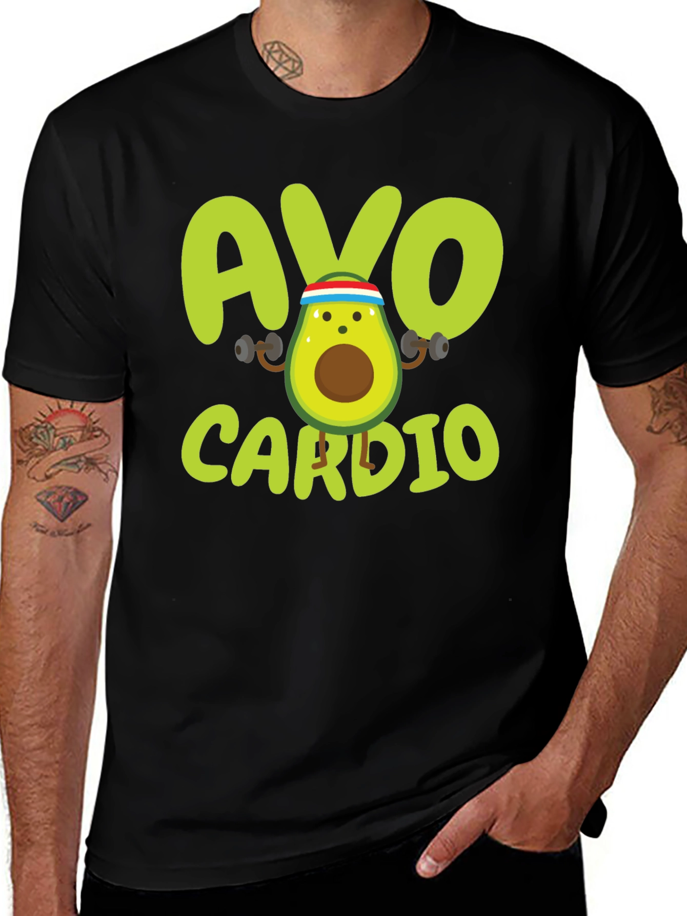 Avo Cardio T-Shirt - Workout Avocado Tee