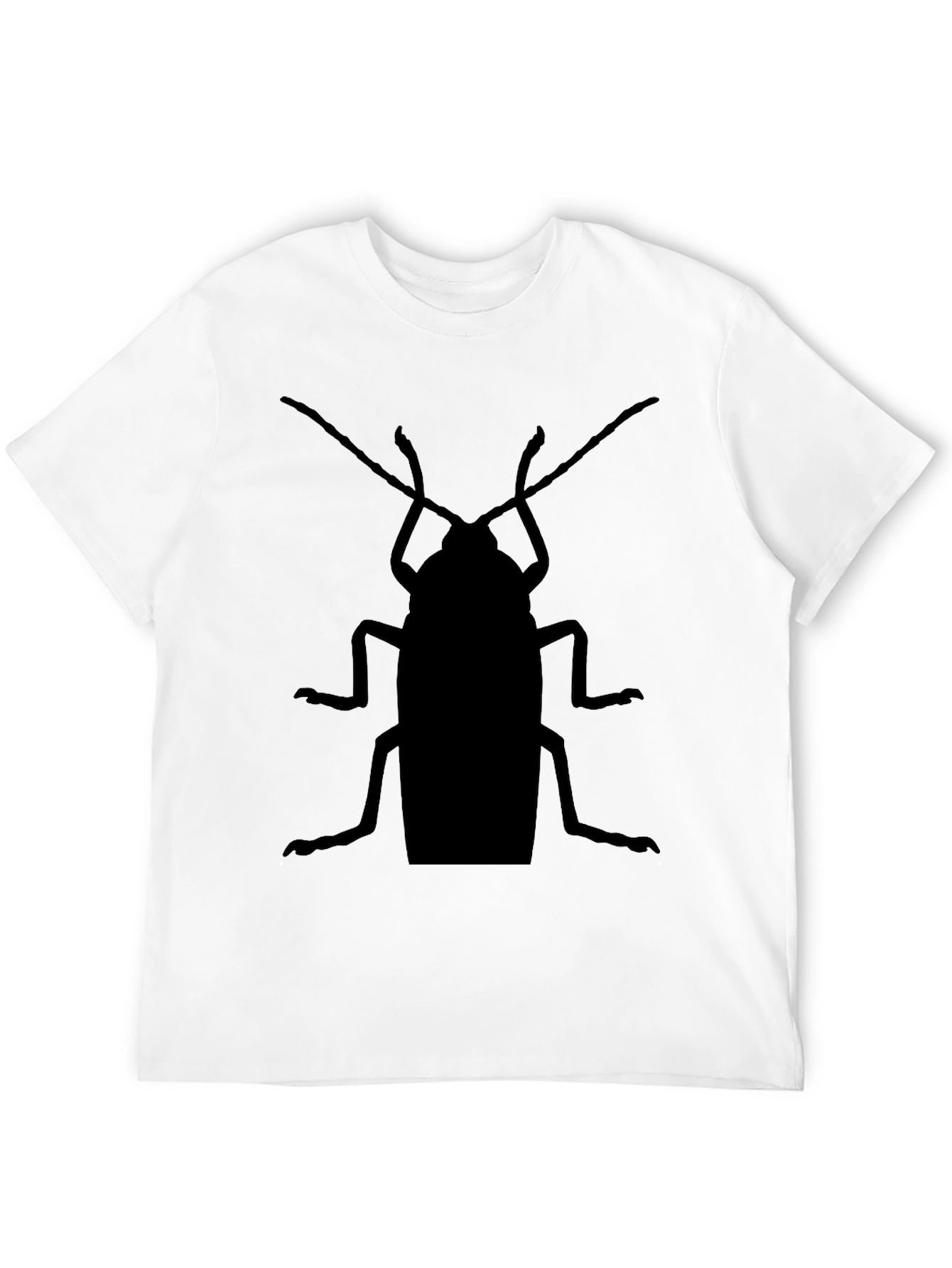Novelty Cockroach Graphic Tee - Black T-Shirt