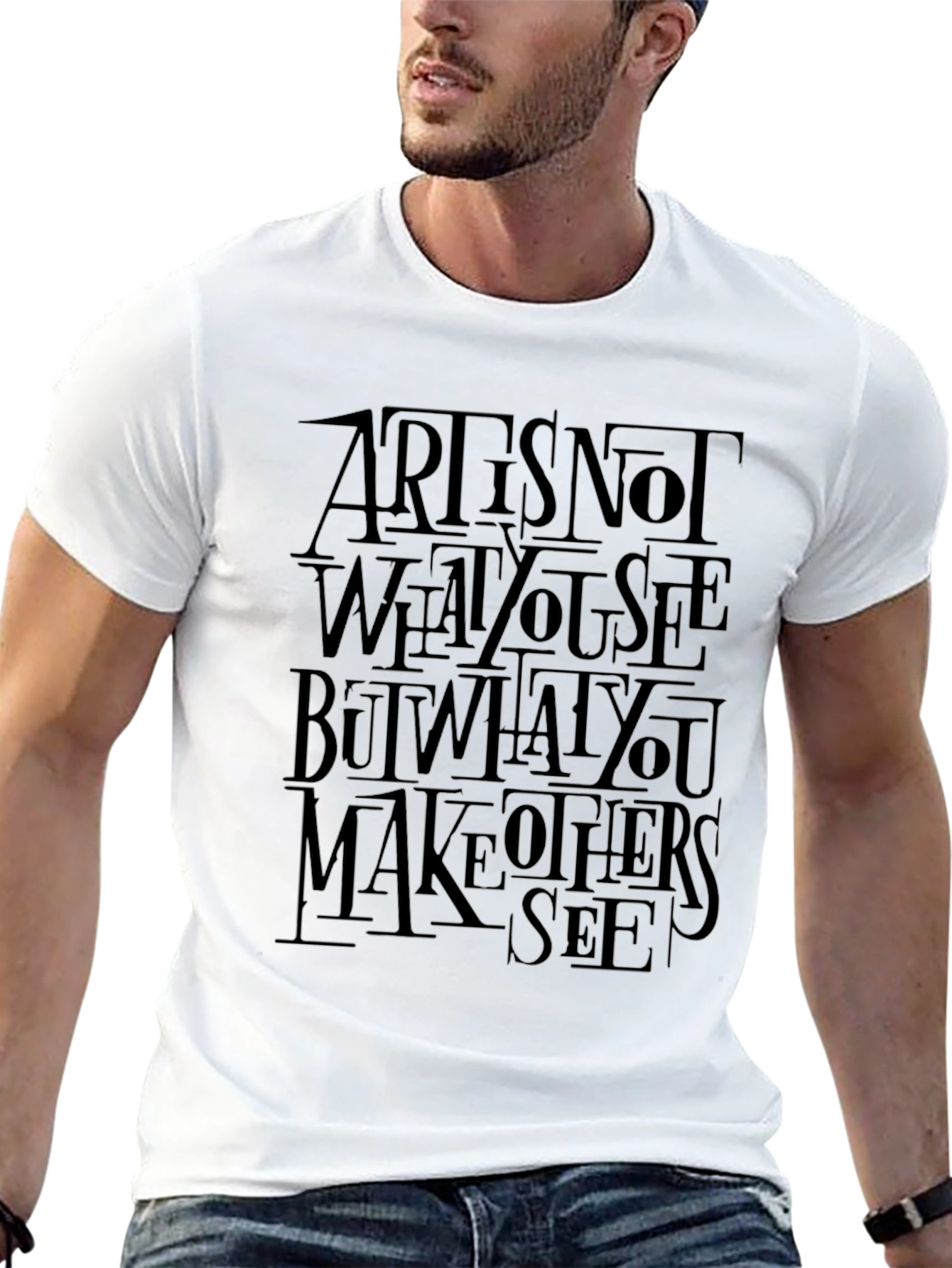 Artist Quote Graphic Black T-Shirt