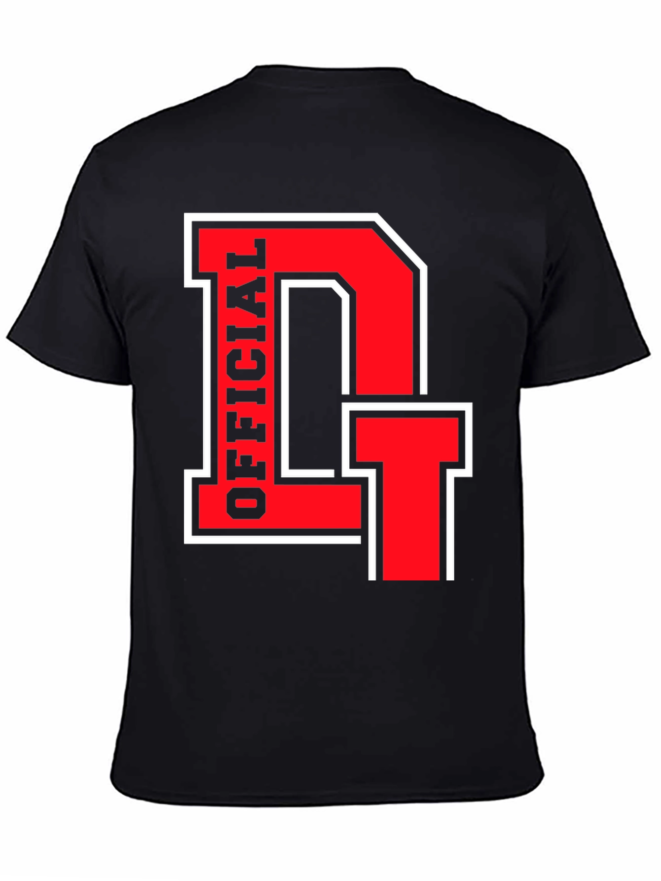 Official DT Black T-Shirt - Bold Red Design