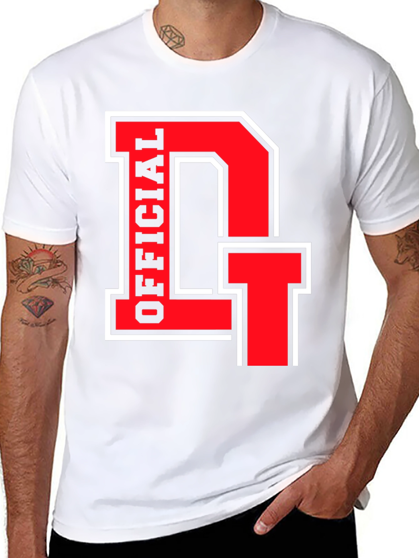 Official DT Black T-Shirt - Bold Red Design