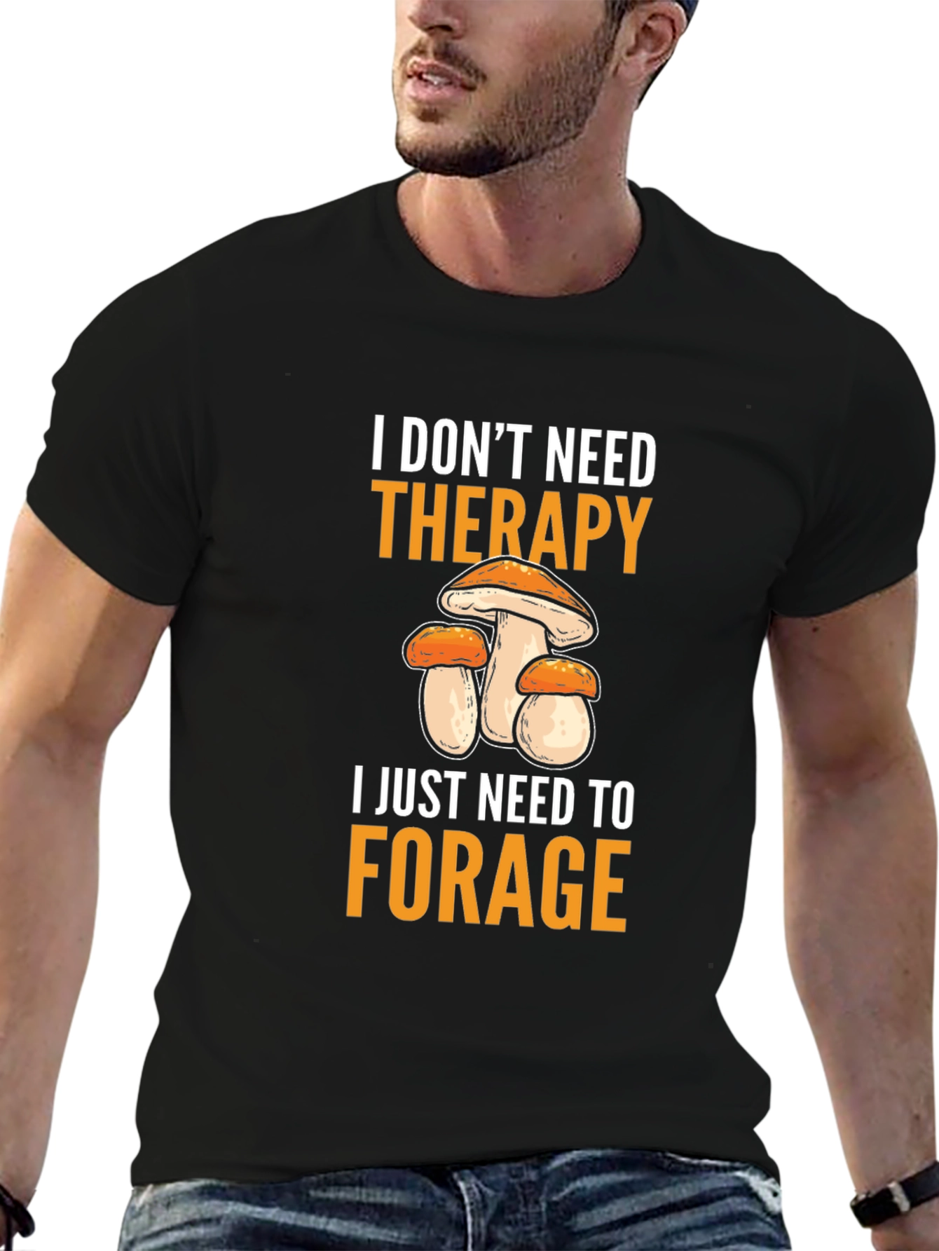 Mushroom Foraging Therapy T-Shirt