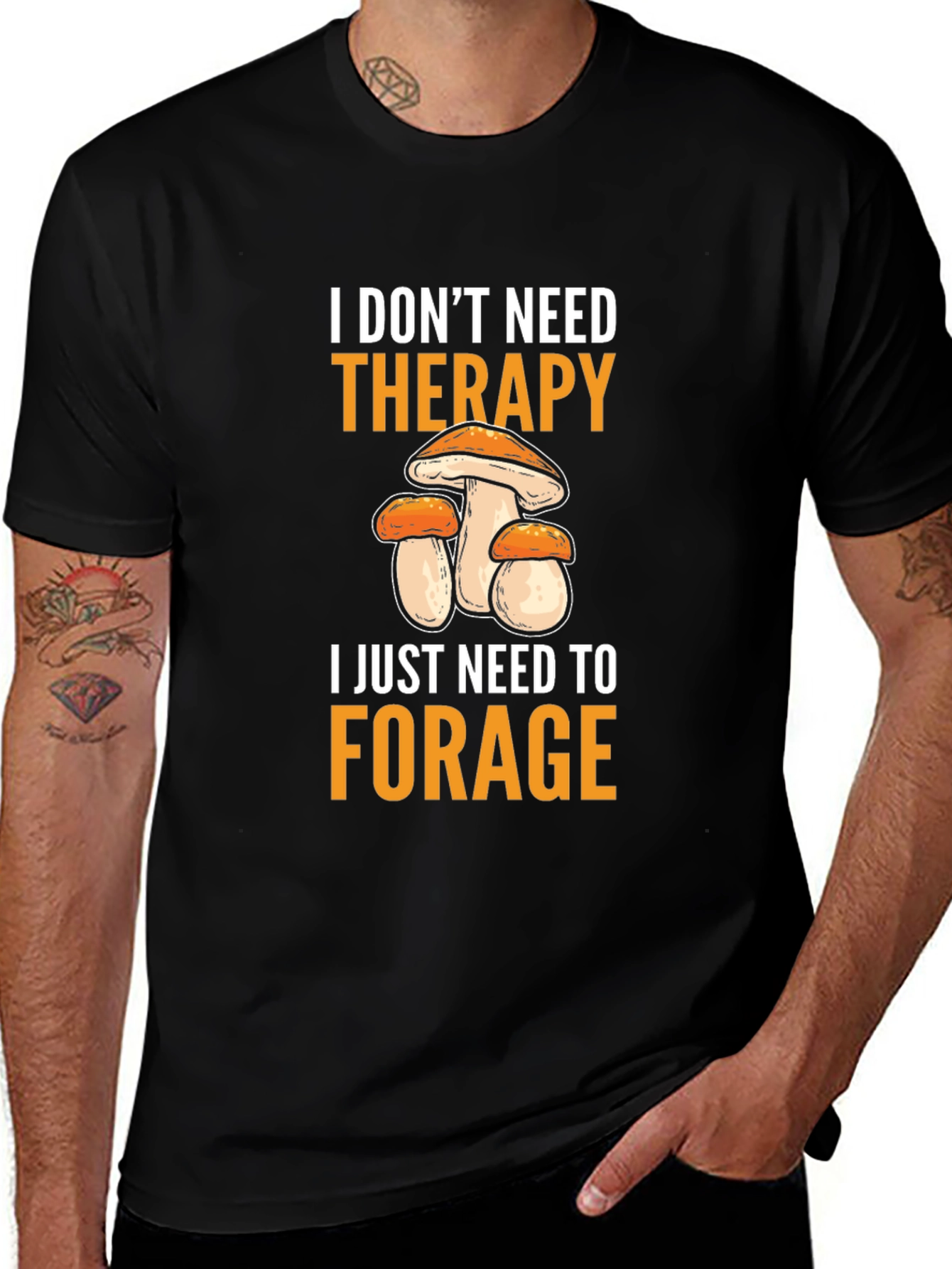 Mushroom Foraging Therapy T-Shirt