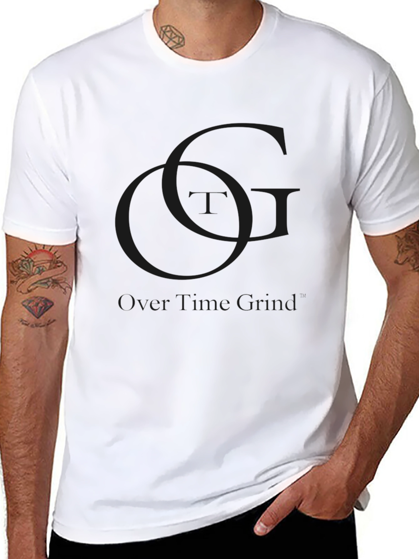 Over Time Grind Black T-Shirt - OG Logo