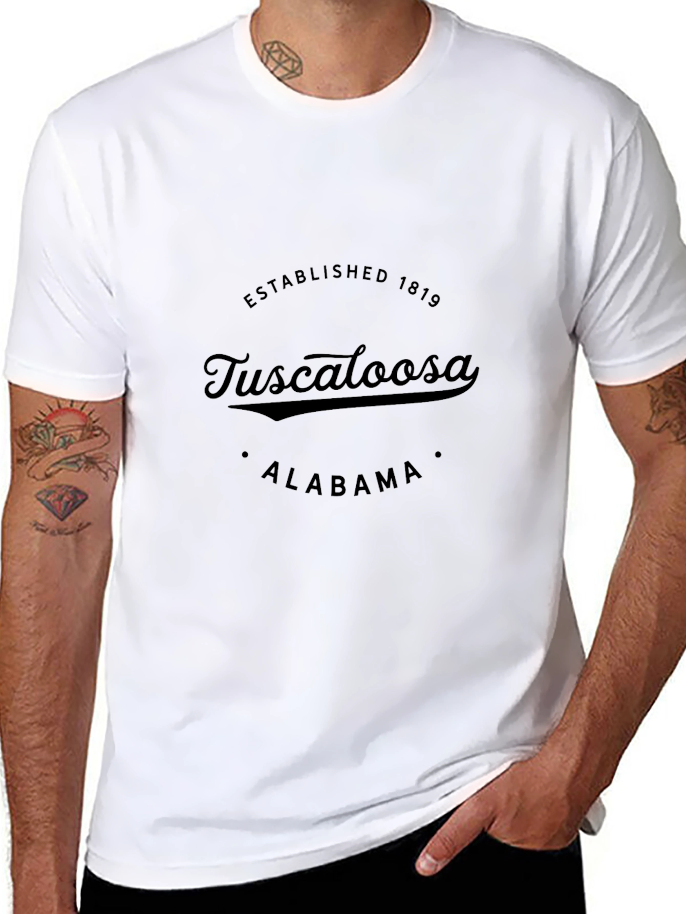 Tuscaloosa Alabama Established 1819 Black T-Shirt