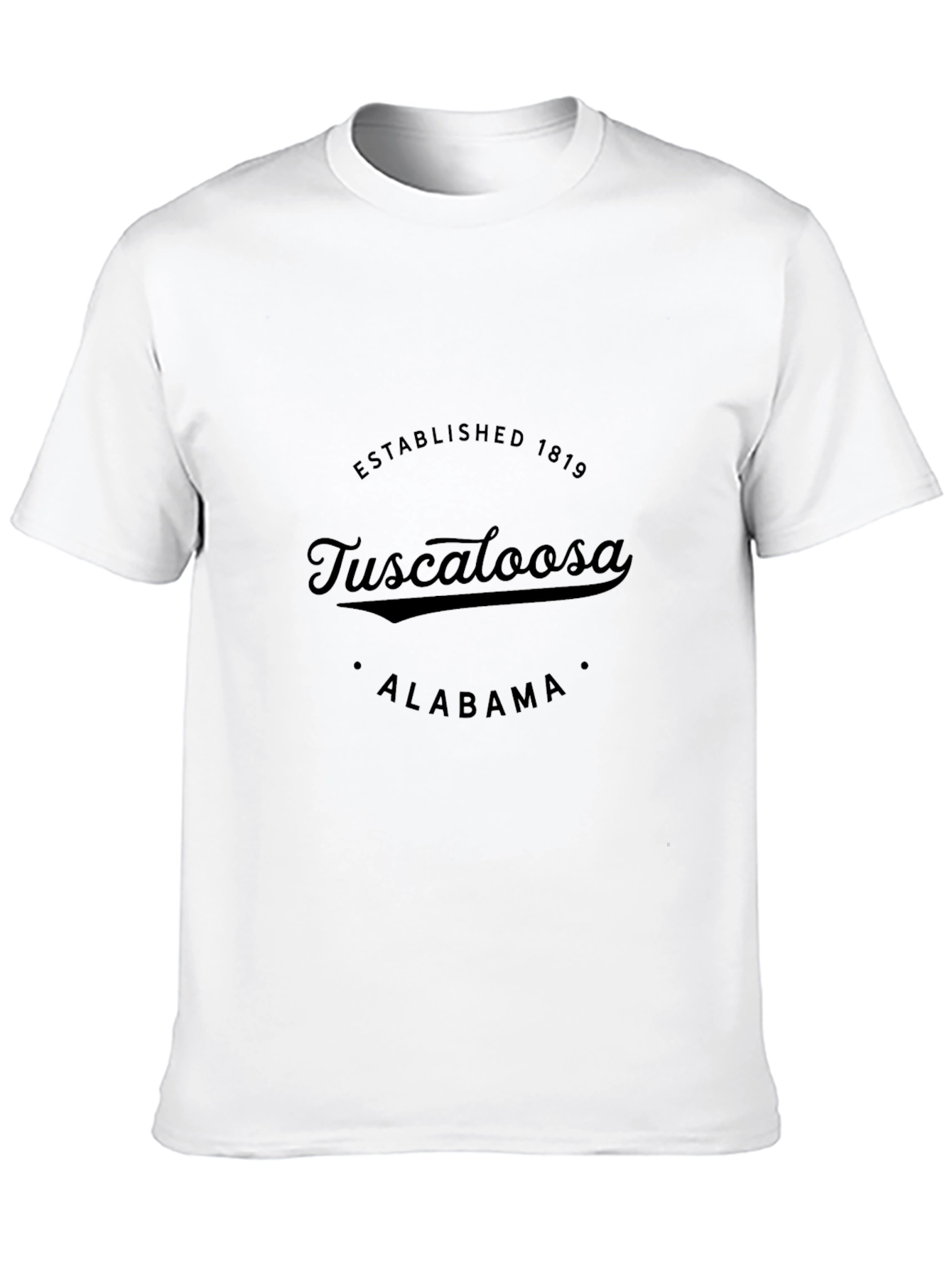 Tuscaloosa Alabama Established 1819 Black T-Shirt