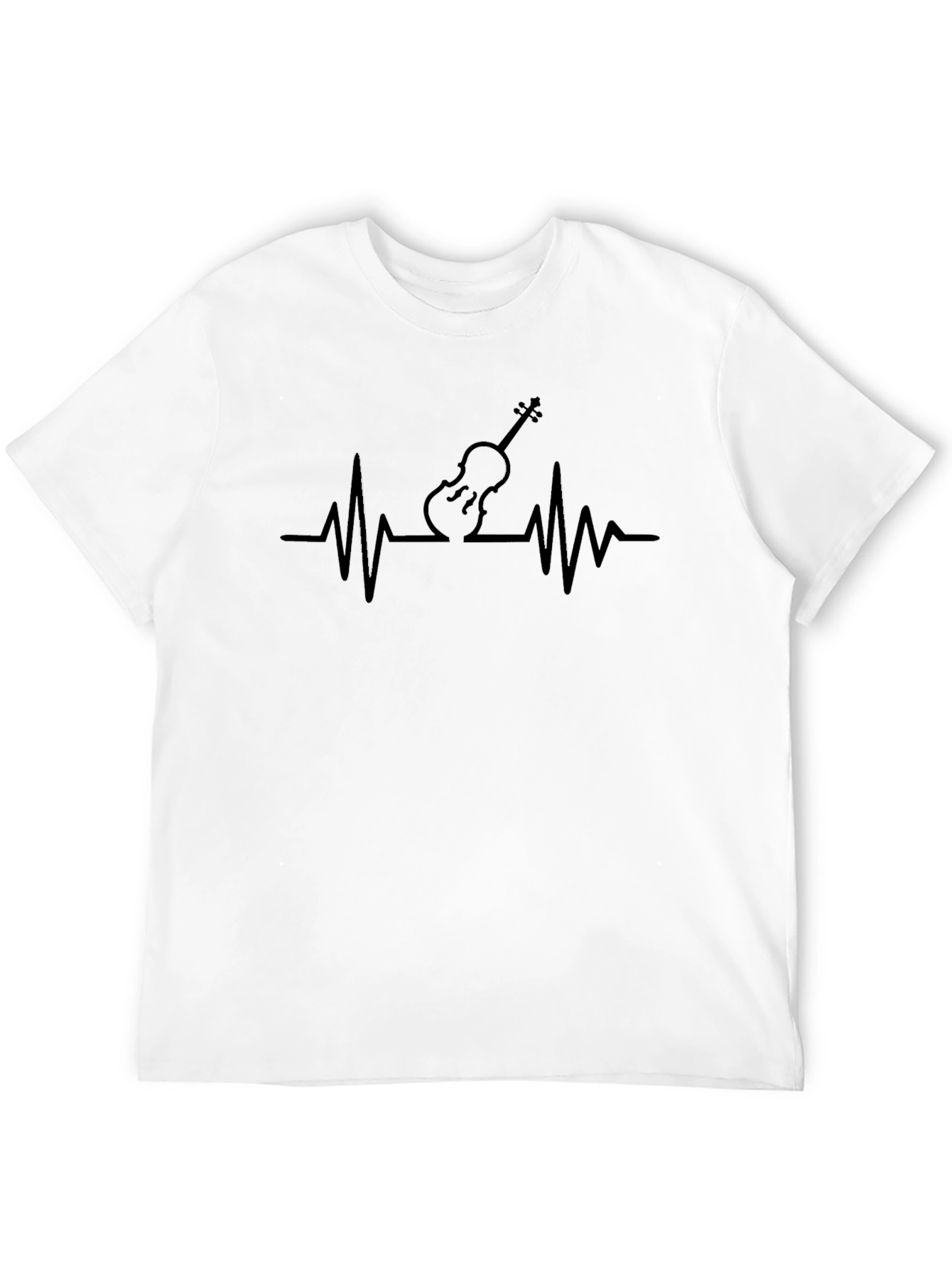 Violin Heartbeat T-Shirt - Music Lover Tee