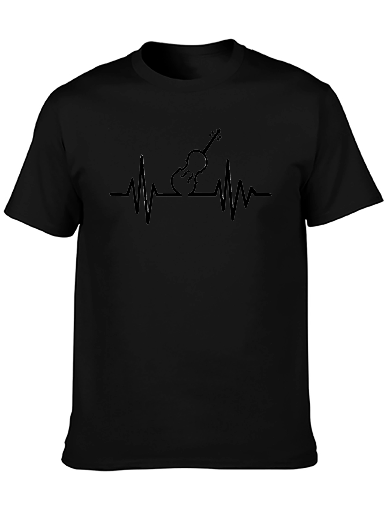 Violin Heartbeat T-Shirt - Music Lover Tee