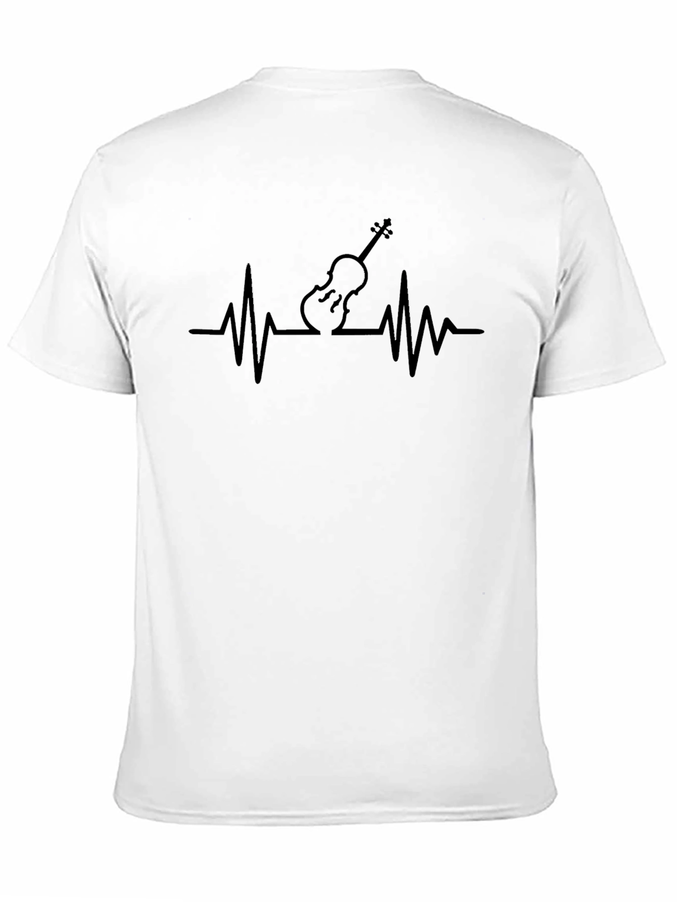 Violin Heartbeat T-Shirt - Music Lover Tee