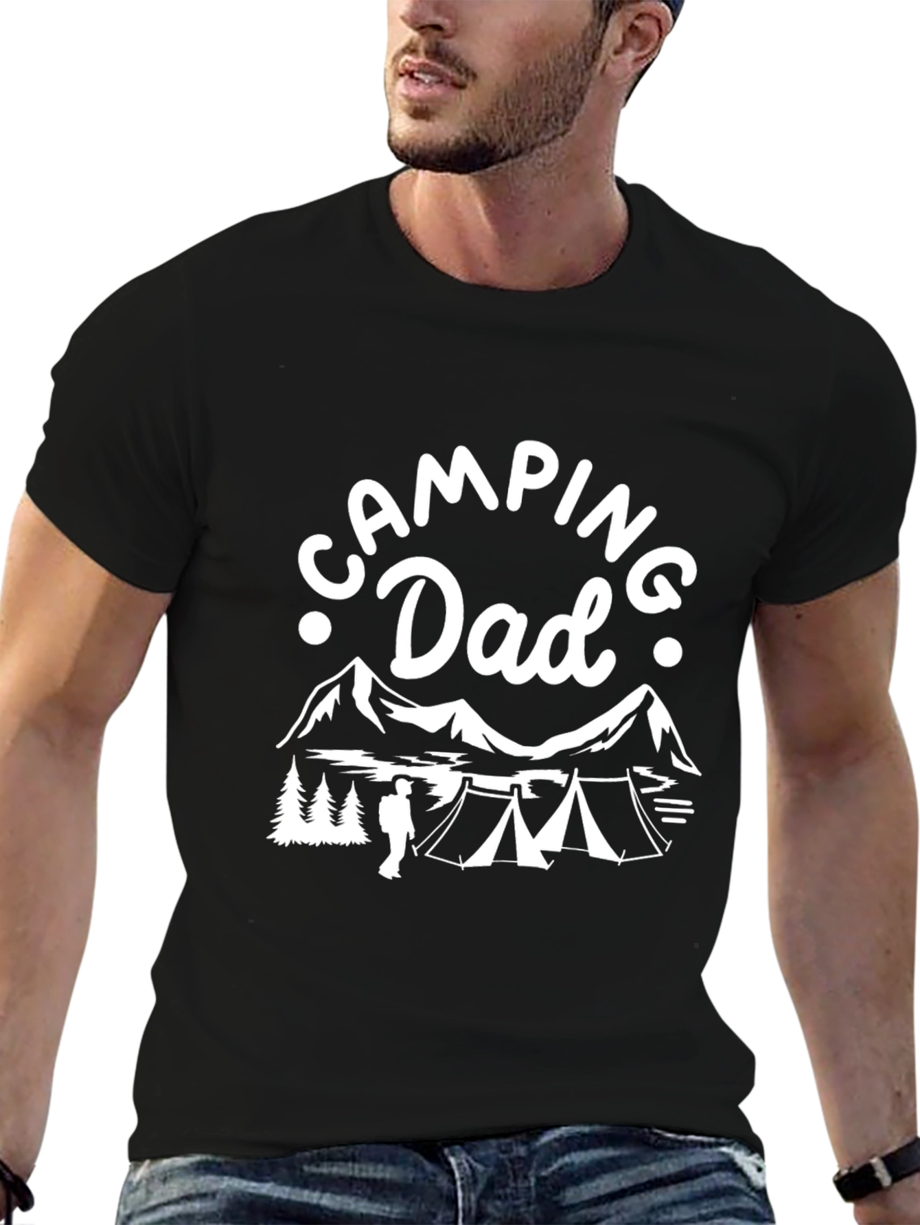 Camping Dad Graphic Tee - Outdoor Adventure Shirt