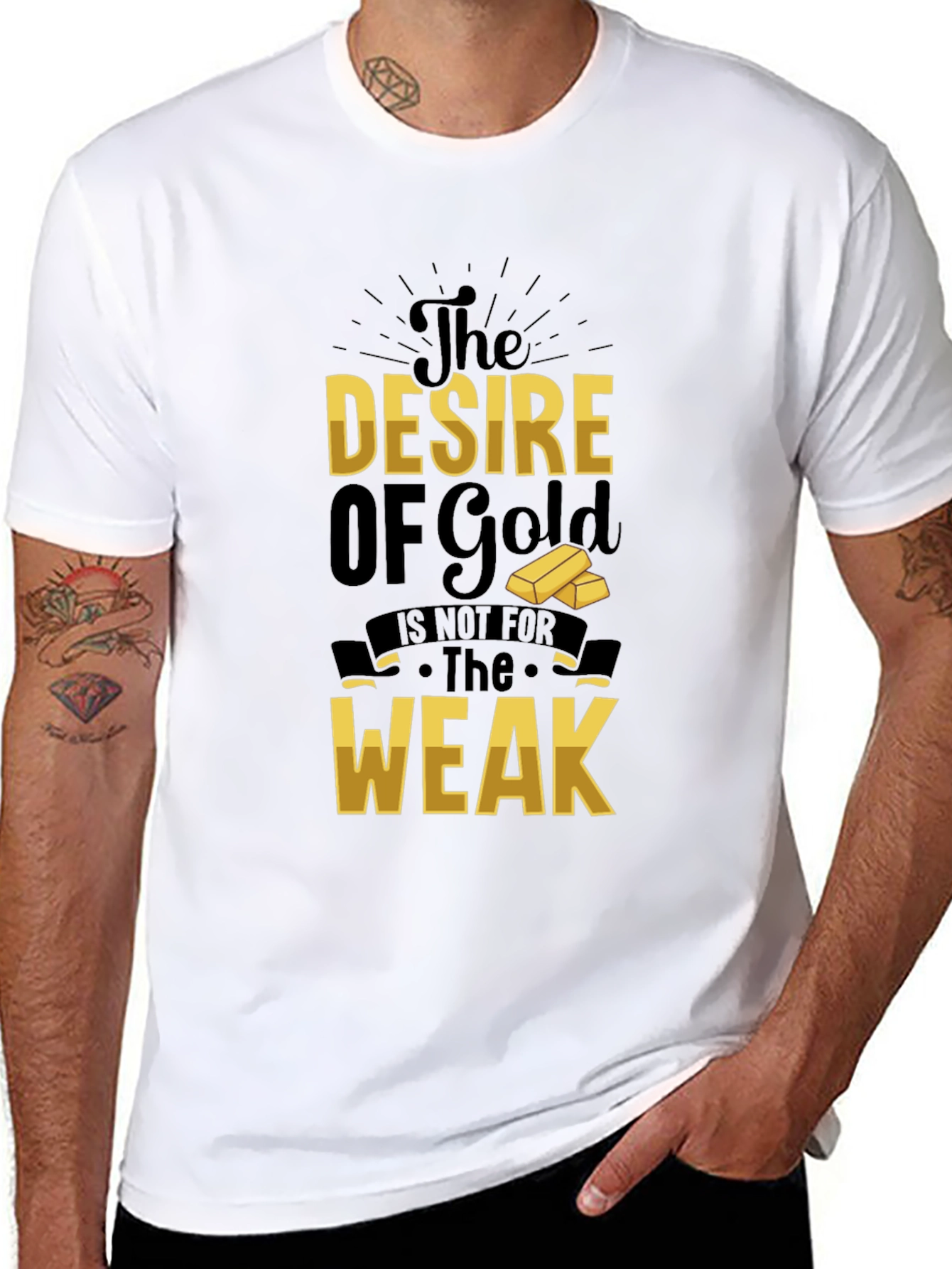 The Desire of Gold T-Shirt - Motivational Graphic Tee