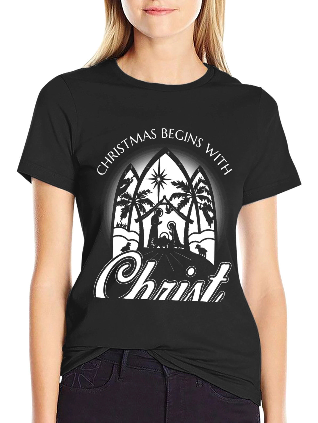 Christmas Begins With Christ T-Shirt
