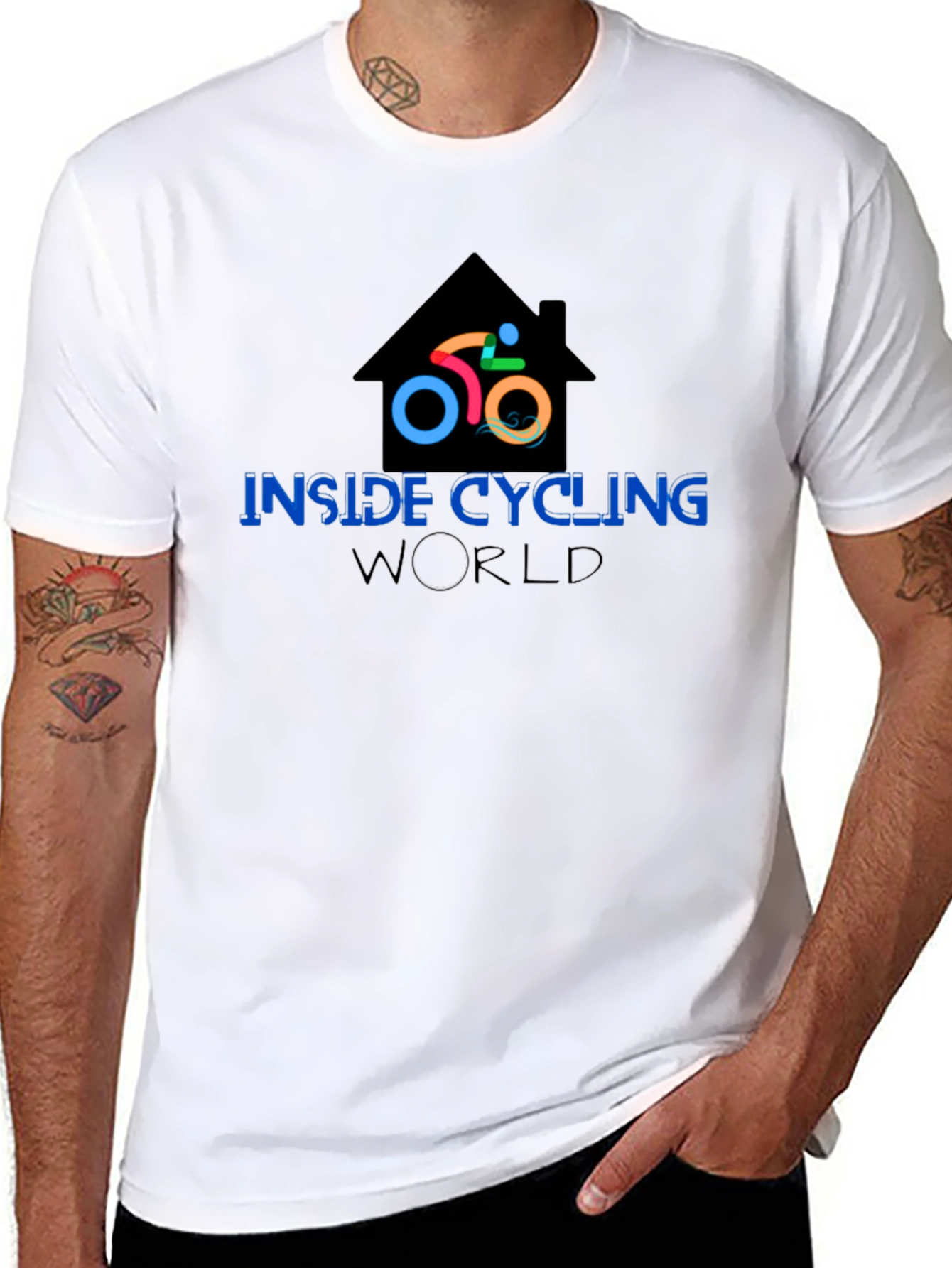 Inside Cycling World T-Shirt - Black
