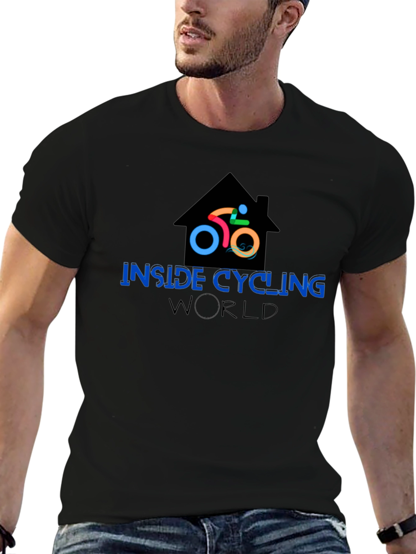 Inside Cycling World T-Shirt - Black