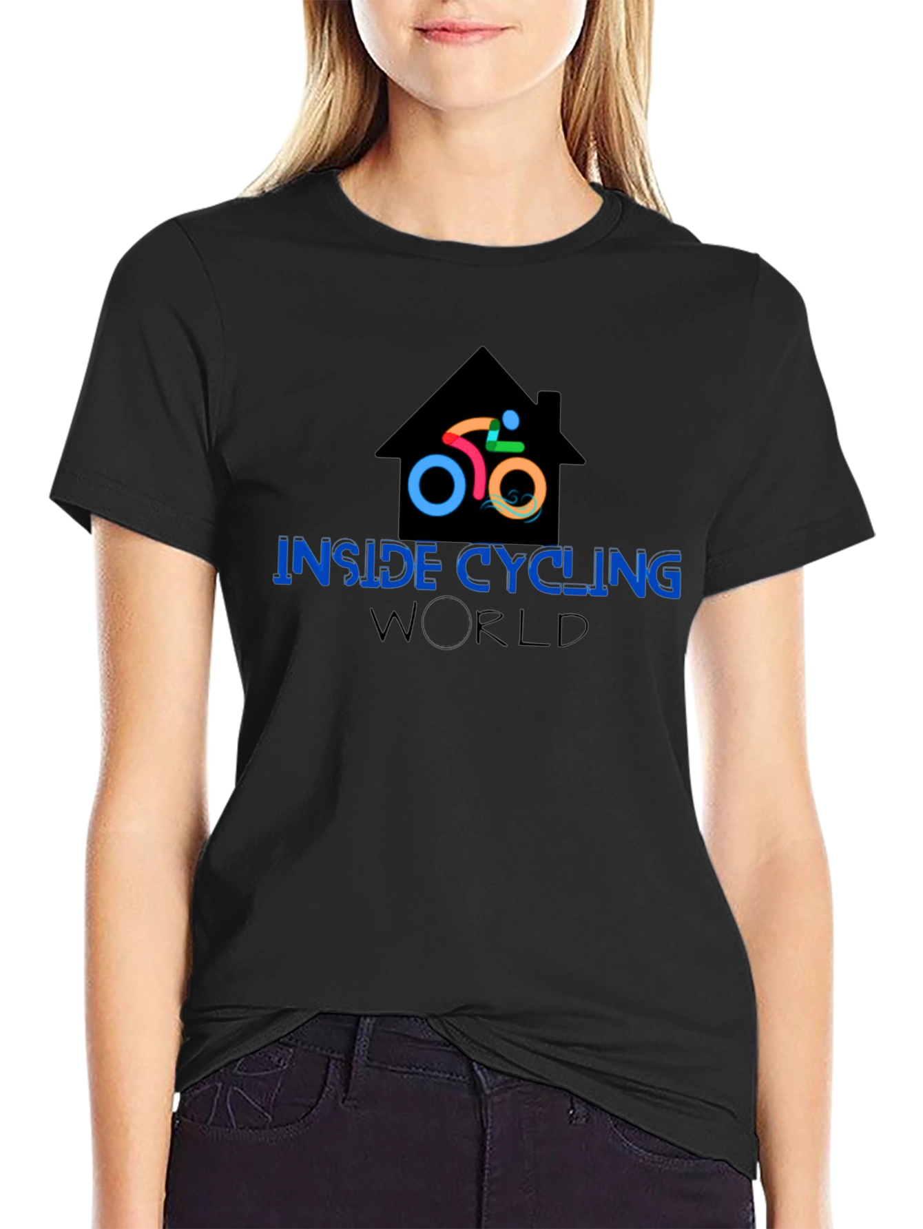 Inside Cycling World T-Shirt - Black