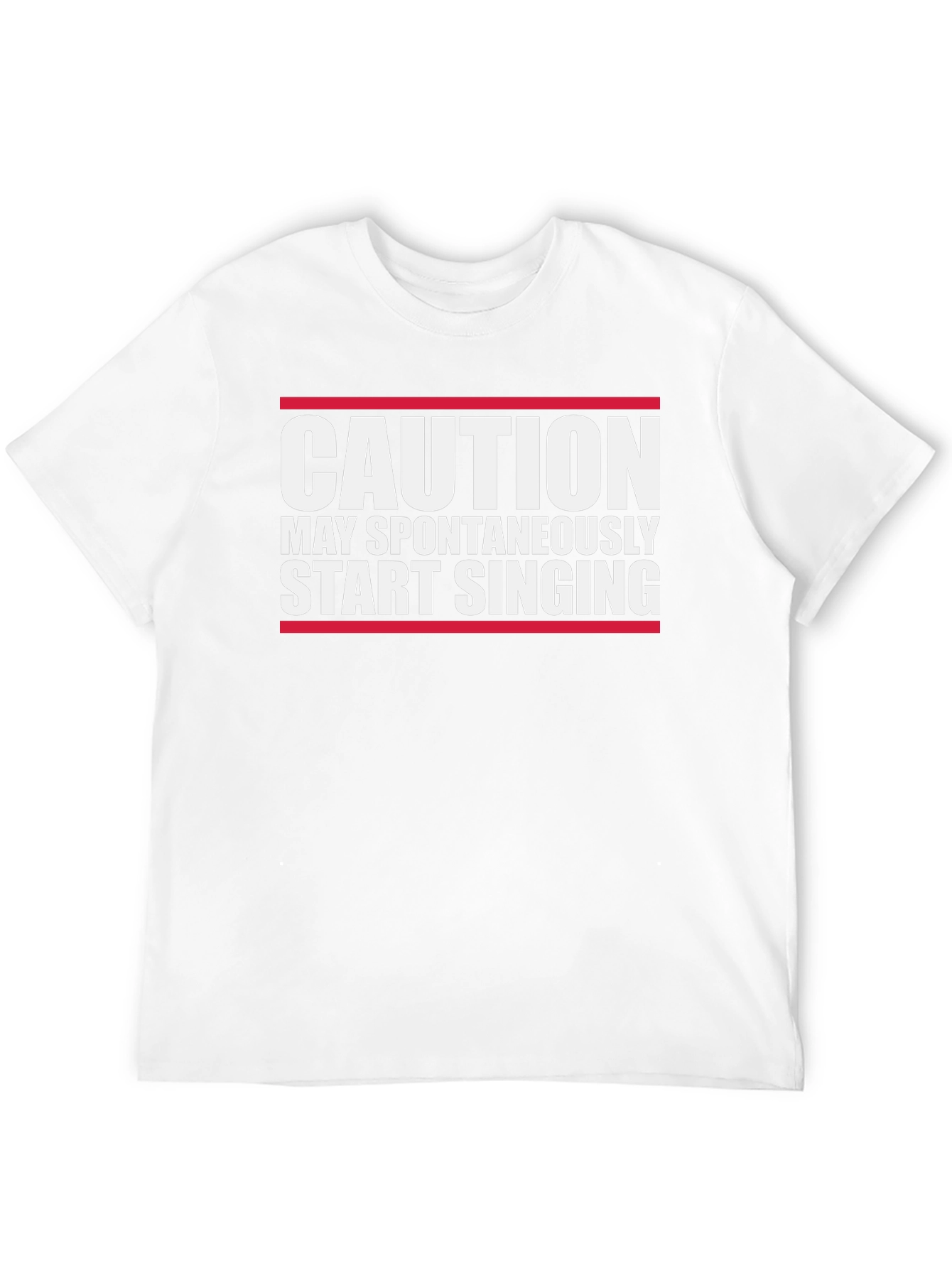Caution May Start Singing Graphic T-Shirt