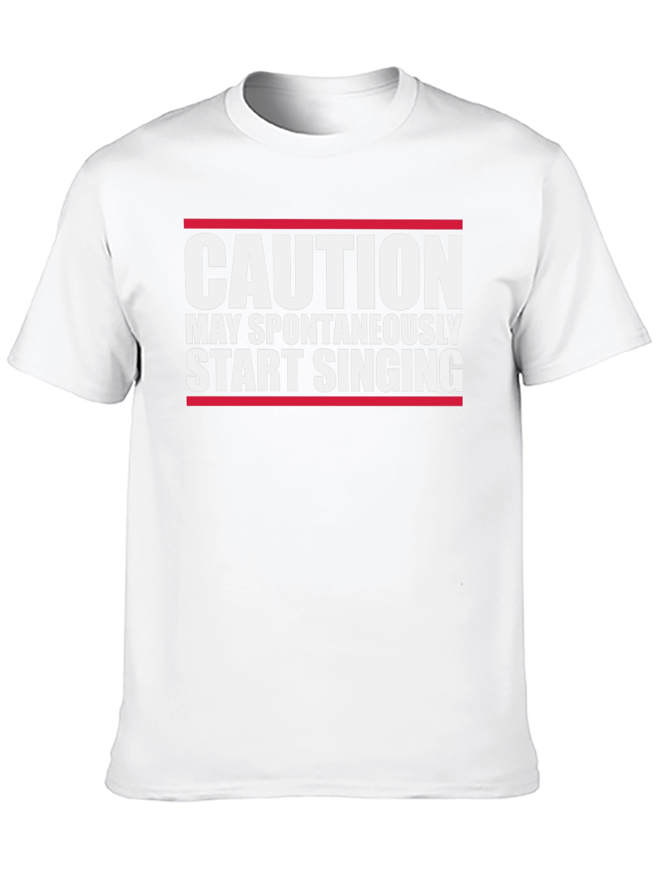Caution May Start Singing Graphic T-Shirt