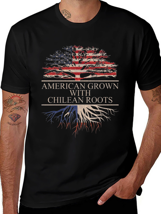 American Grown with Chilean Roots Graphic Tee